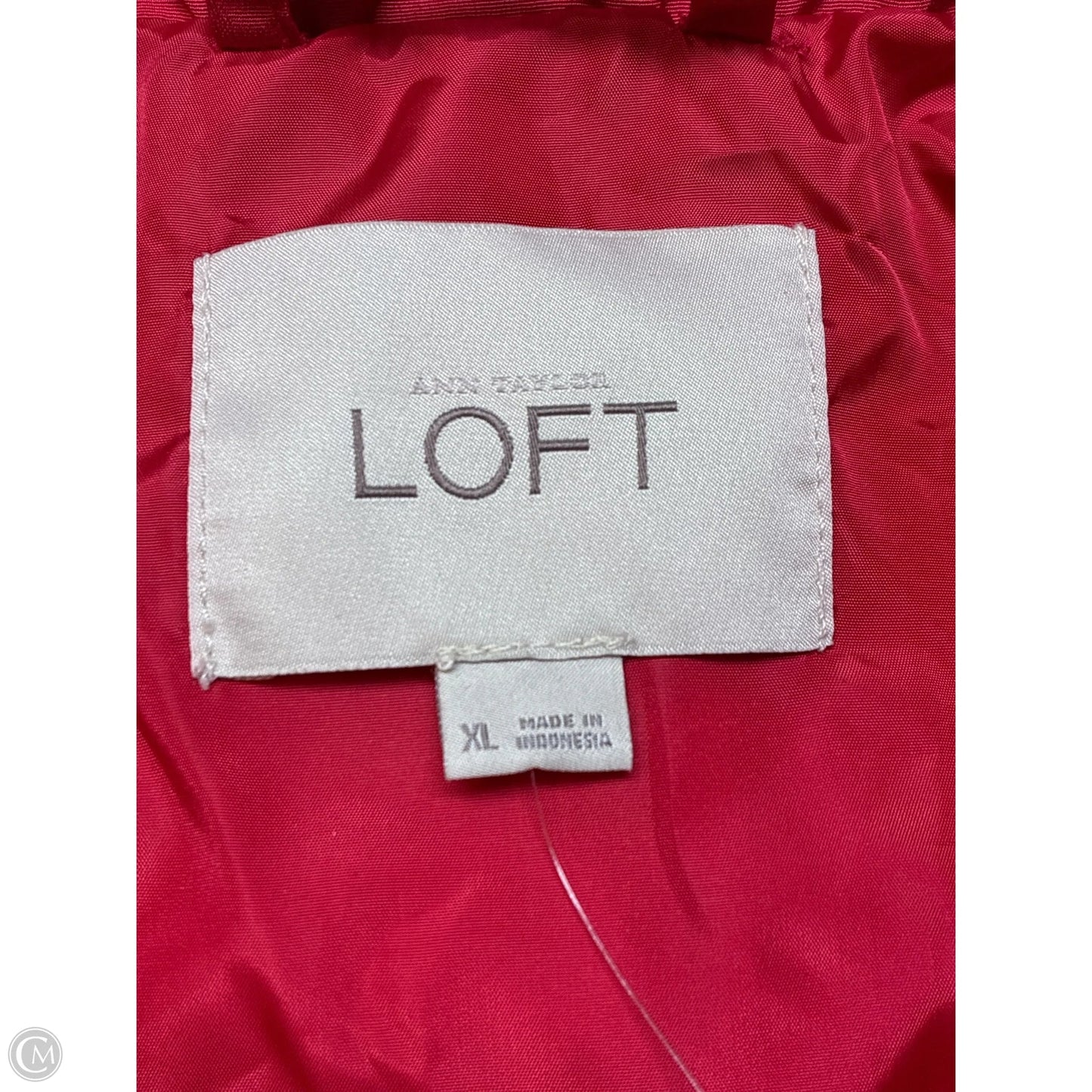 Coat Puffer & Quilted By Loft In Red, Size: Xl