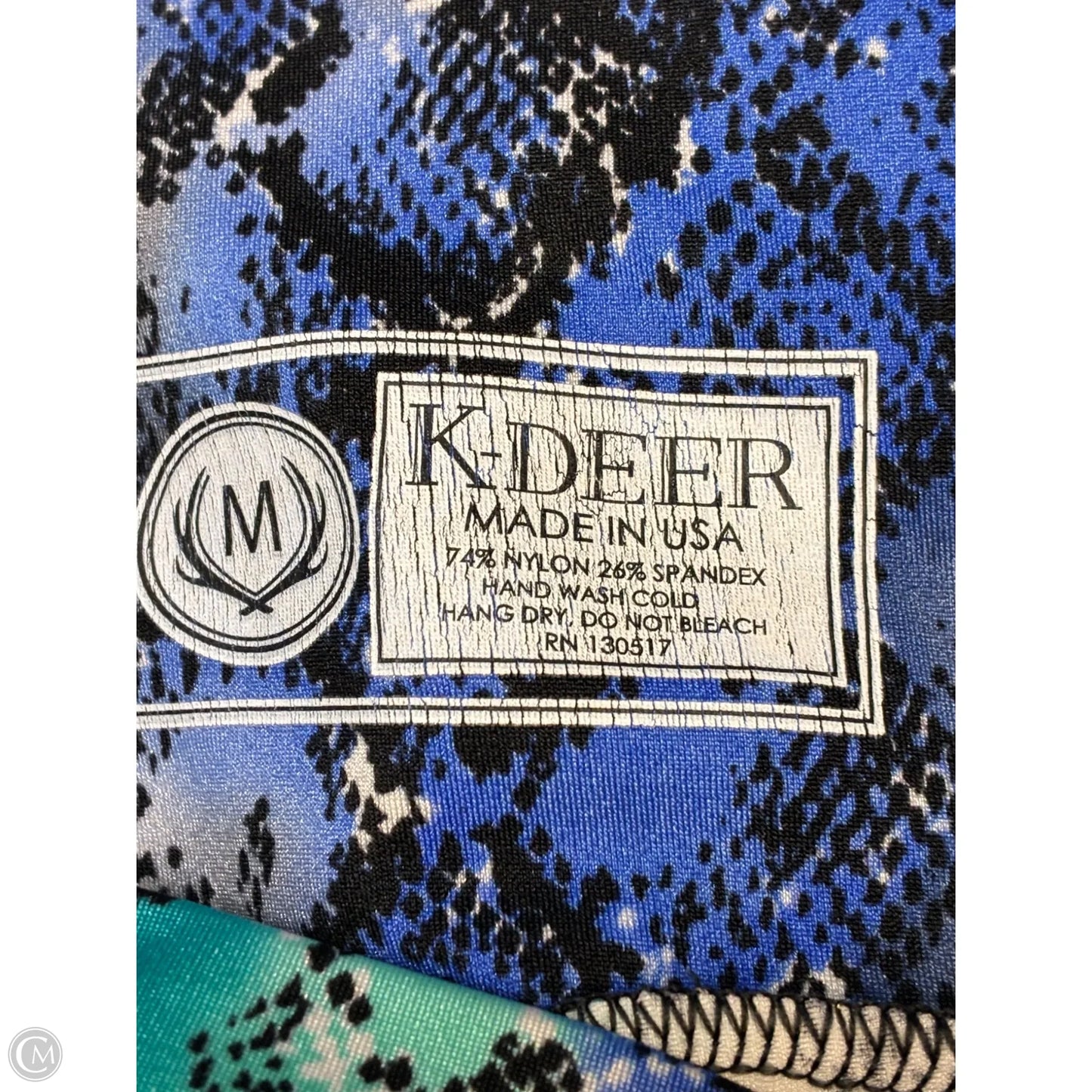 Athletic Leggings By Clothes Mentor In Black & Blue, Size: M