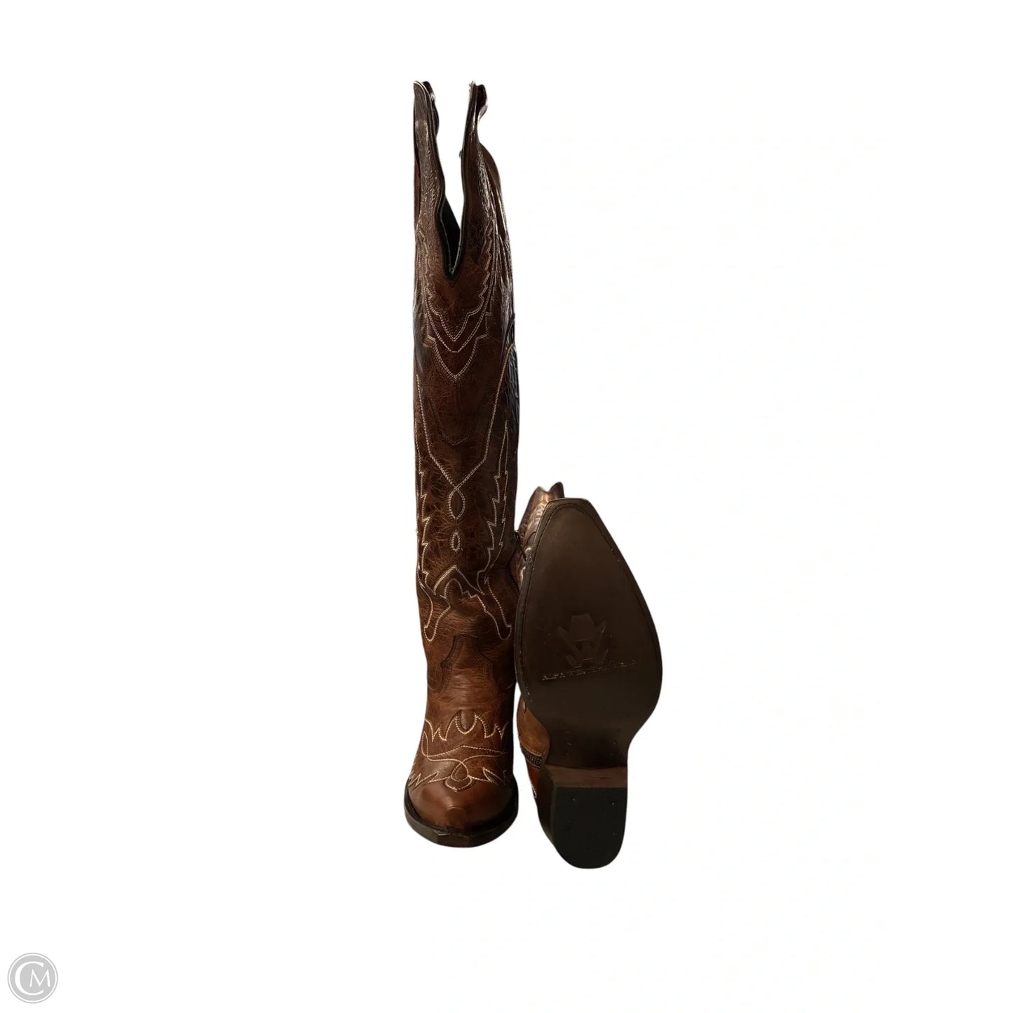 Boots Western By Clothes Mentor In Brown, Size: 8