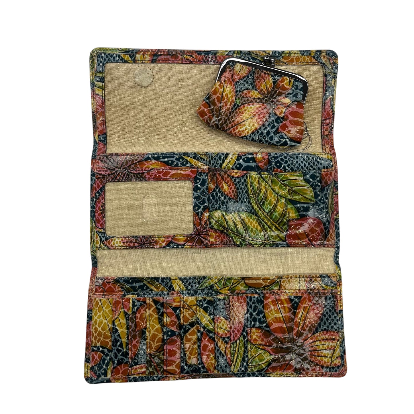 Wallet Leather By Hobo Intl In Floral Print, Size:Large