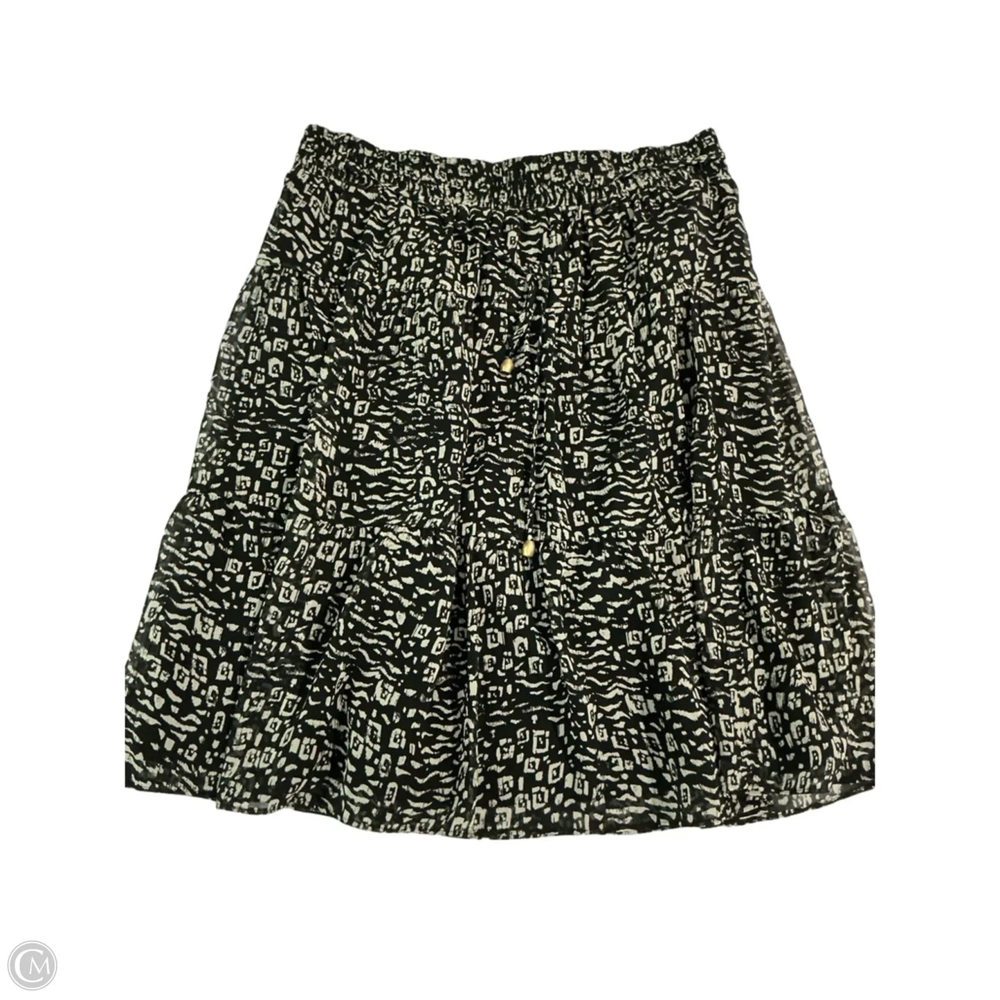 Skirt Mini & Short By Loft In Black & White, Size: 0