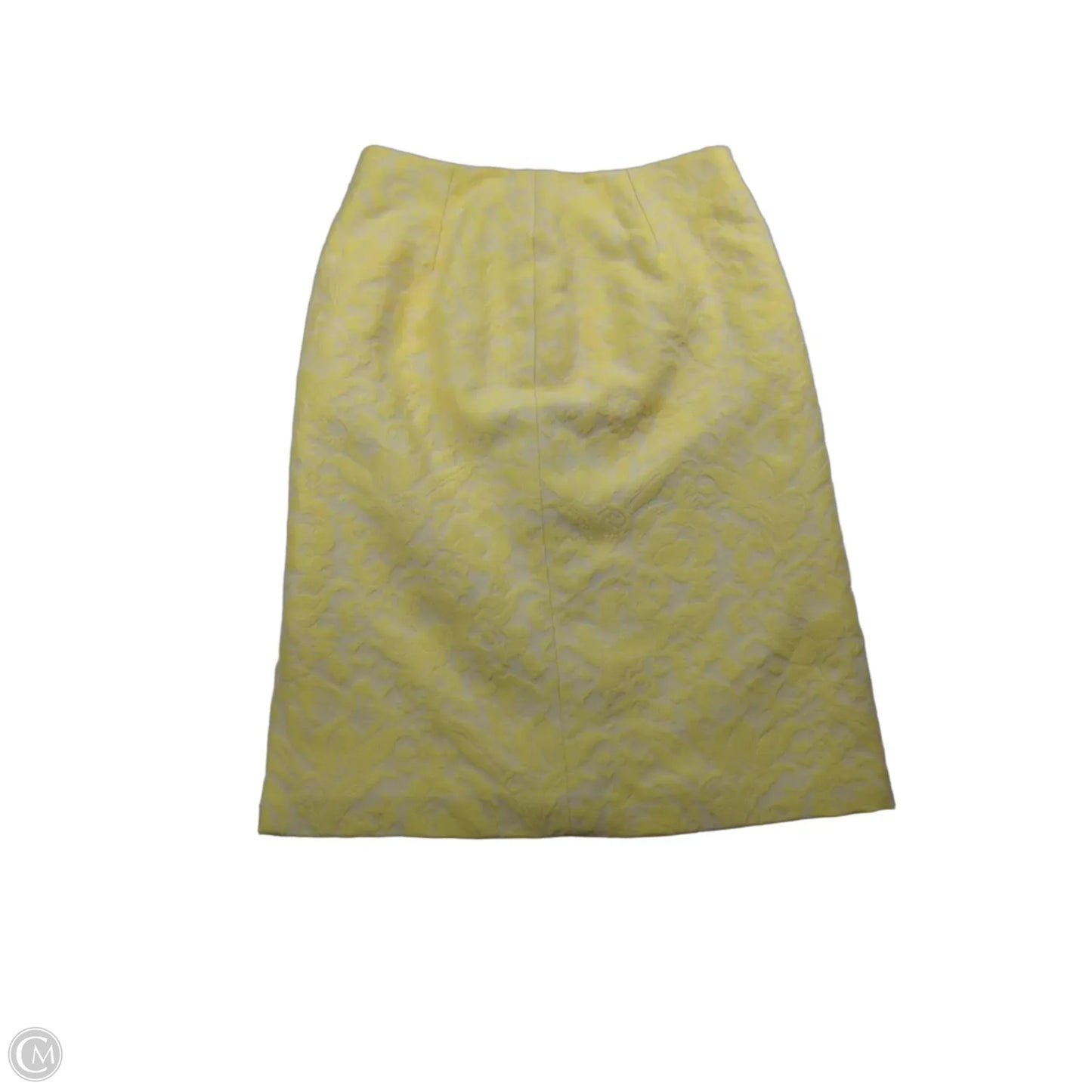 Skirt Midi By Elliott Lauren In White & Yellow, Size: 4