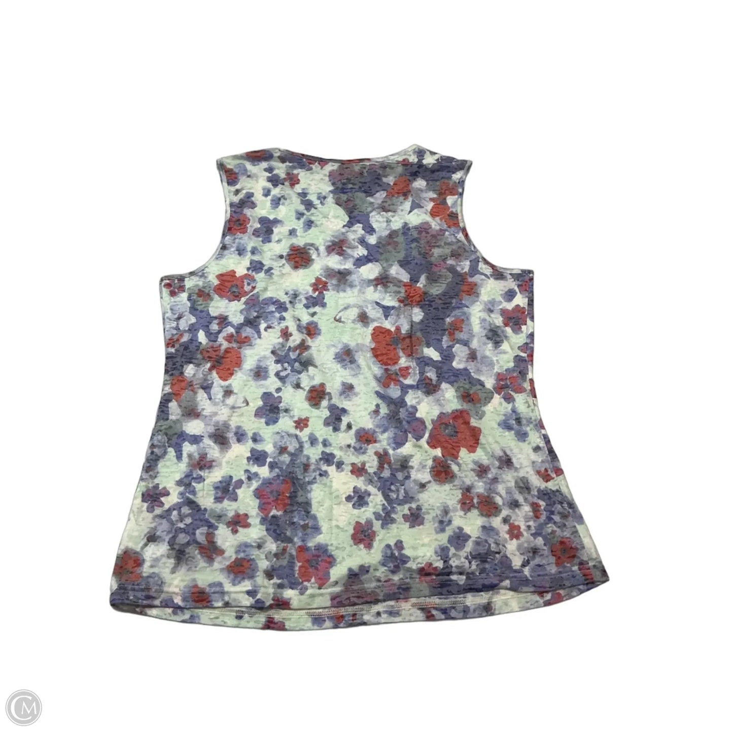 Top Sleeveless By Coldwater Creek In Floral Print, Size: Xl