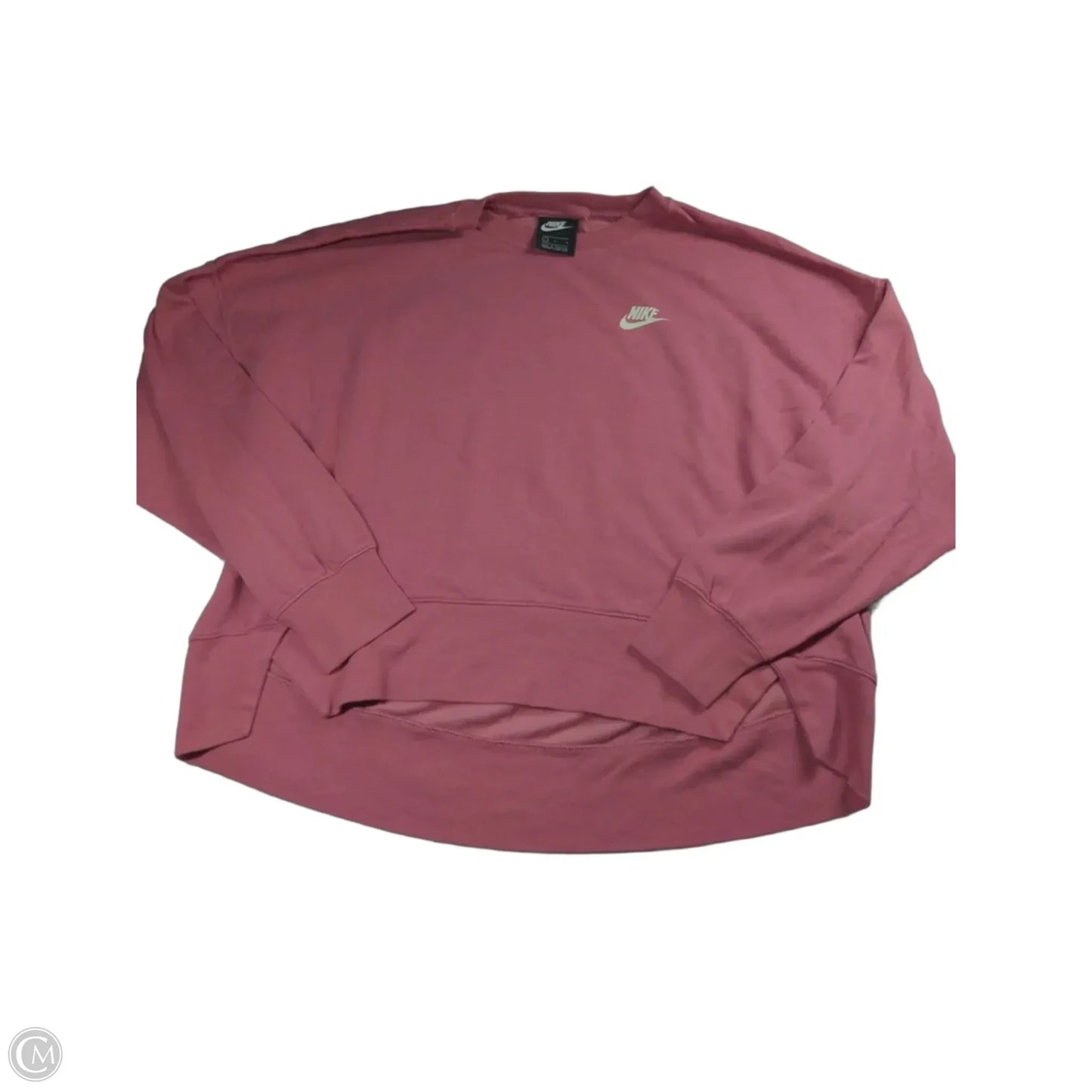 Athletic Sweatshirt Crewneck By Nike In Pink, Size: L