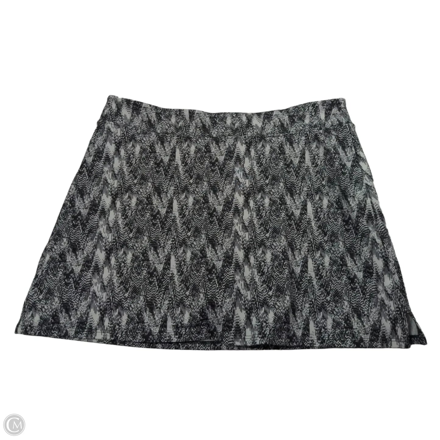 Athletic Skort By Tranquility In Black & White, Size: M