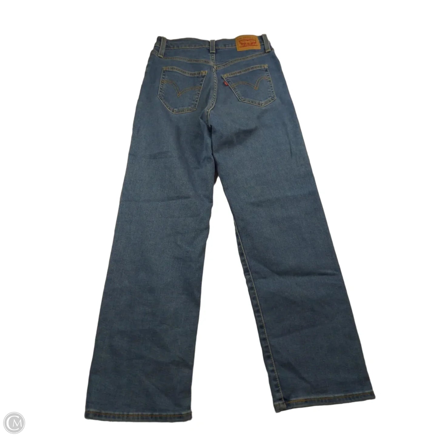 Jeans Straight By Levis In Blue Denim, Size: 2