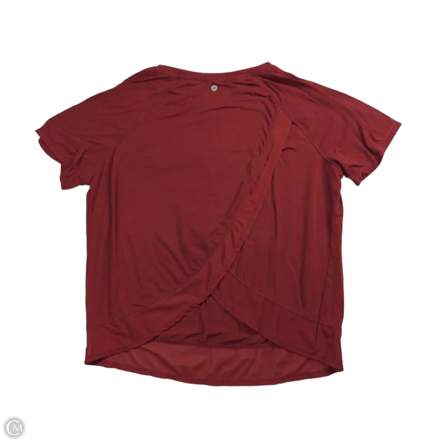 Athletic Top Short Sleeve By Avia In Red, Size: L