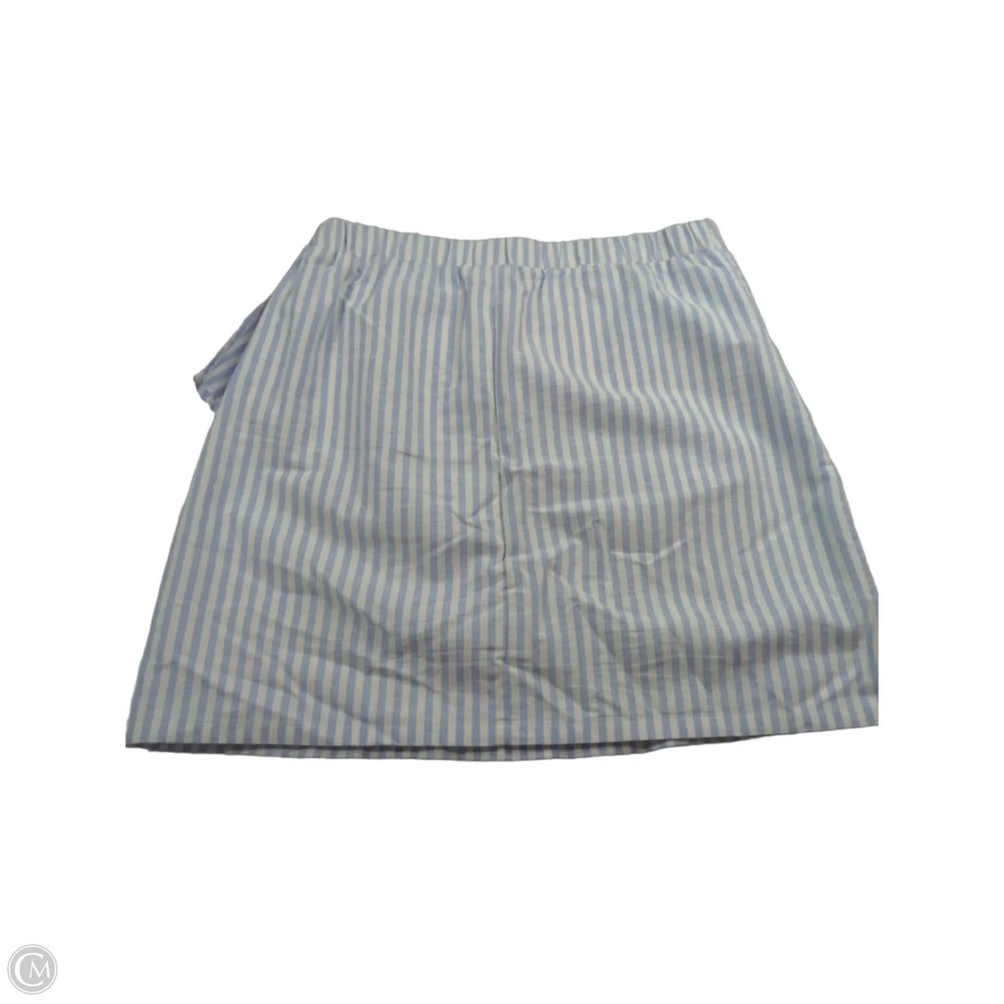 Skirt Mini & Short By Sugar Lips In Blue & White, Size: S