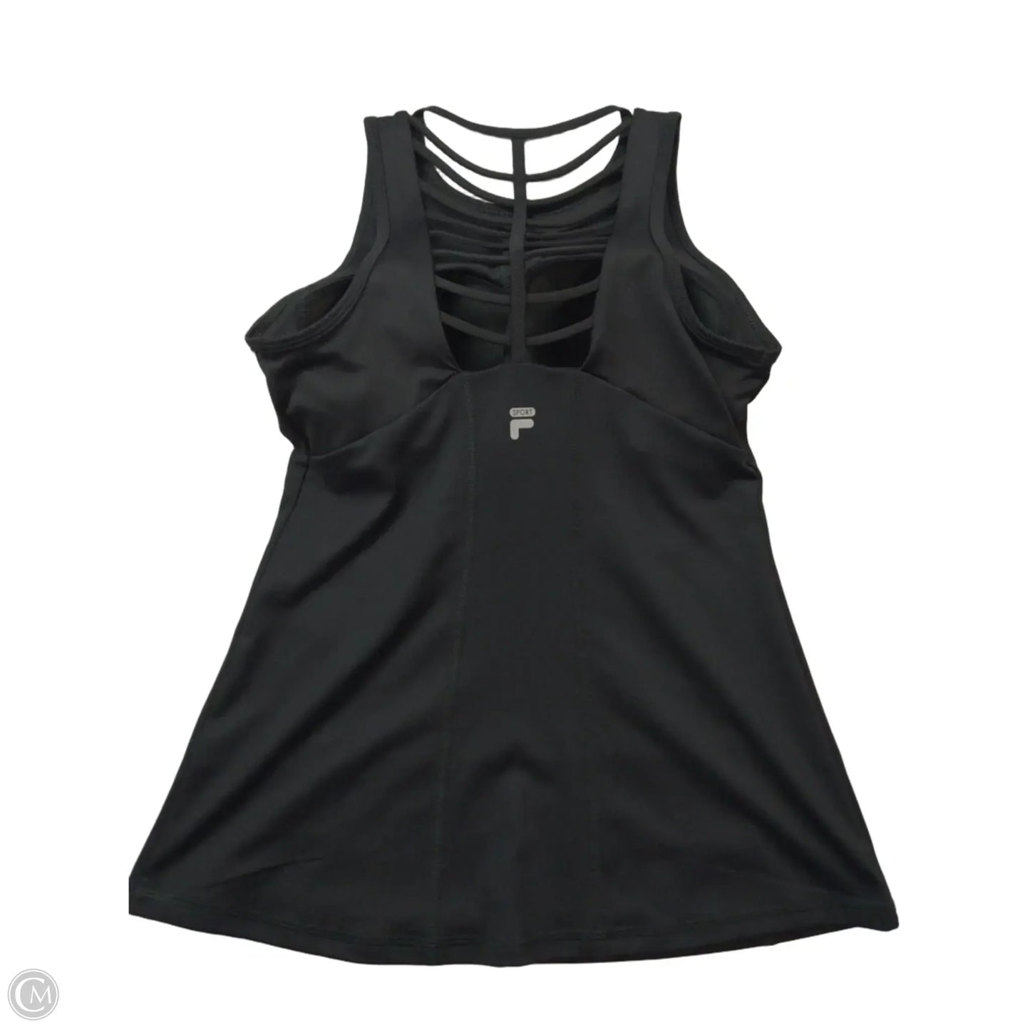 Athletic Tank Top By Fila In Black, Size: Xs