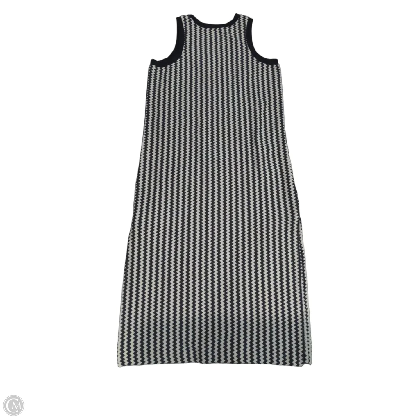 Swimwear Cover-up By Loft In Black & Cream, Size: L