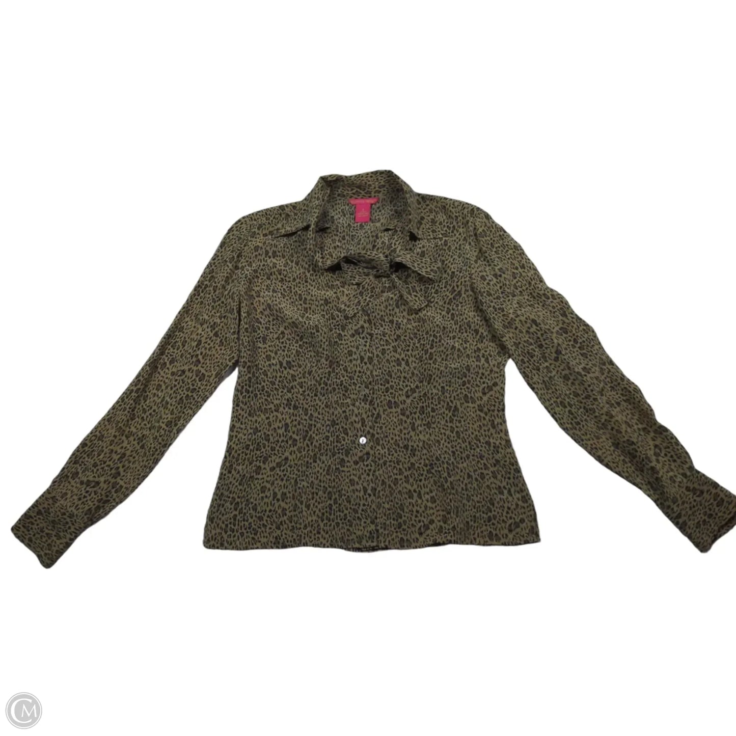 Top Long Sleeve By Sunny Leigh In Animal Print, Size: S