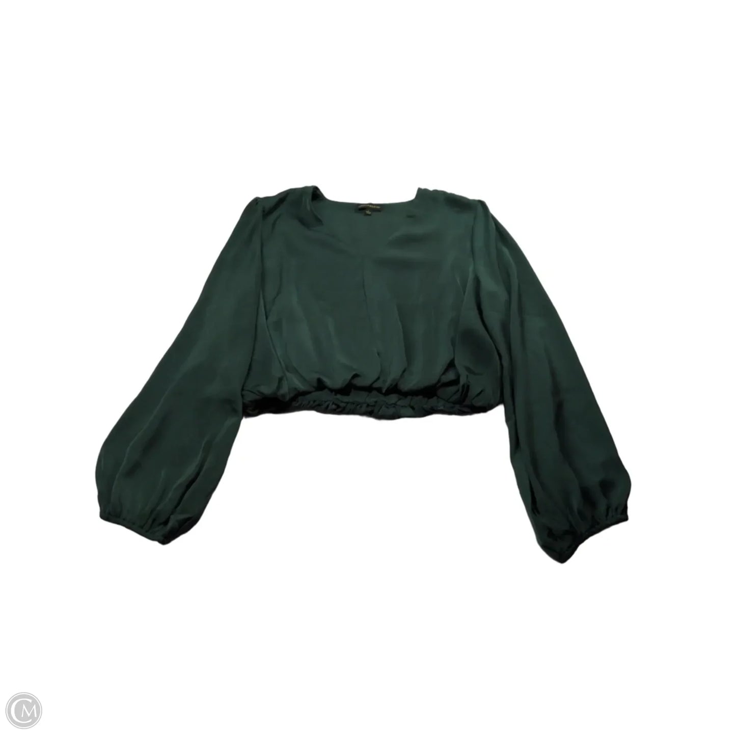 Top Long Sleeve By Shinestar In Green, Size: L