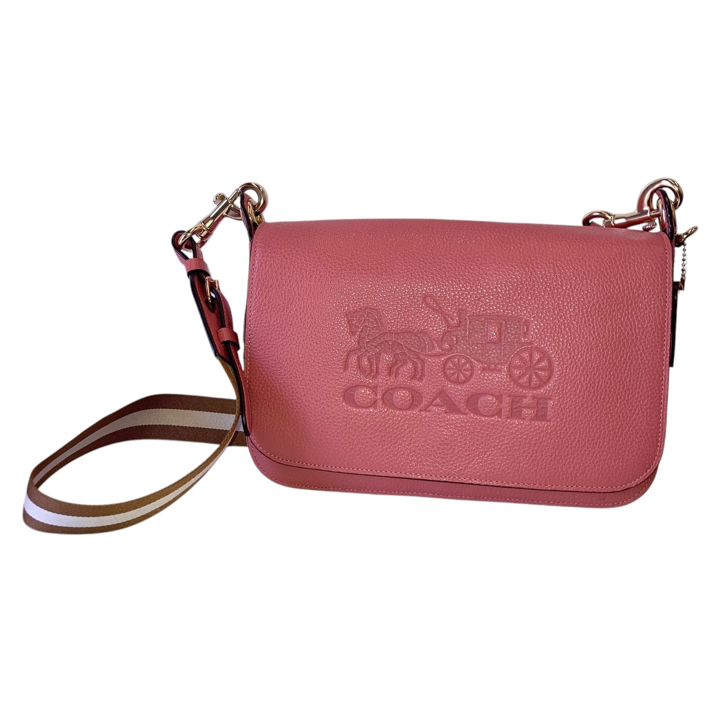 Handbag Designer By Coach In Pink, Size:Medium