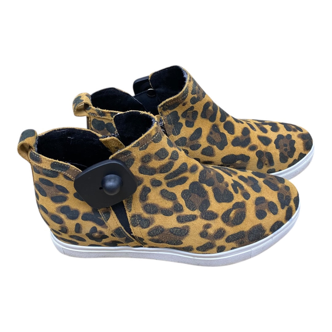 Boots Ankle Heels By Blondo In Animal Print, Size:7.5