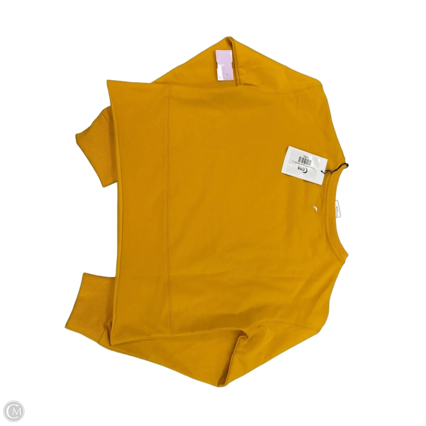 Athletic Top Long Sleeve Crewneck By Zyia In Gold, Size: L