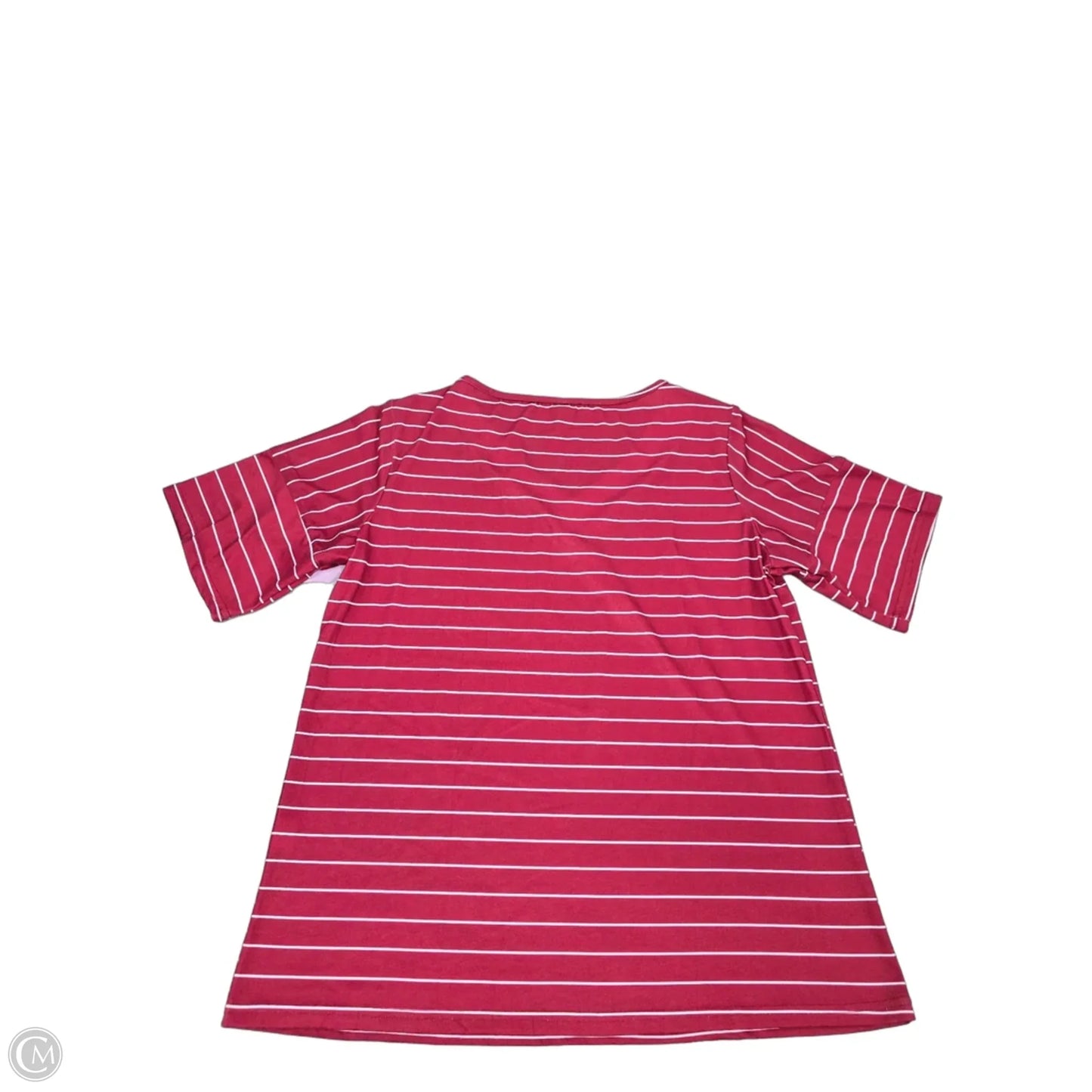 Top Short Sleeve Basic By Cmf In Red, Size: L