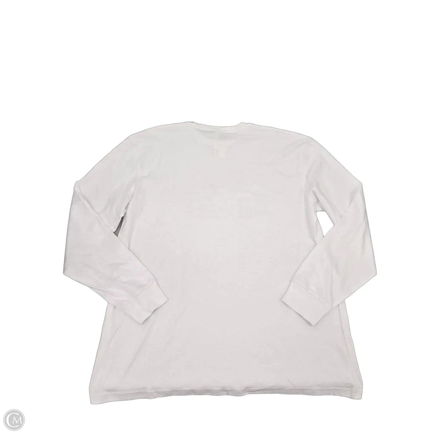 Top Long Sleeve Basic By Cmf In White, Size: Xl