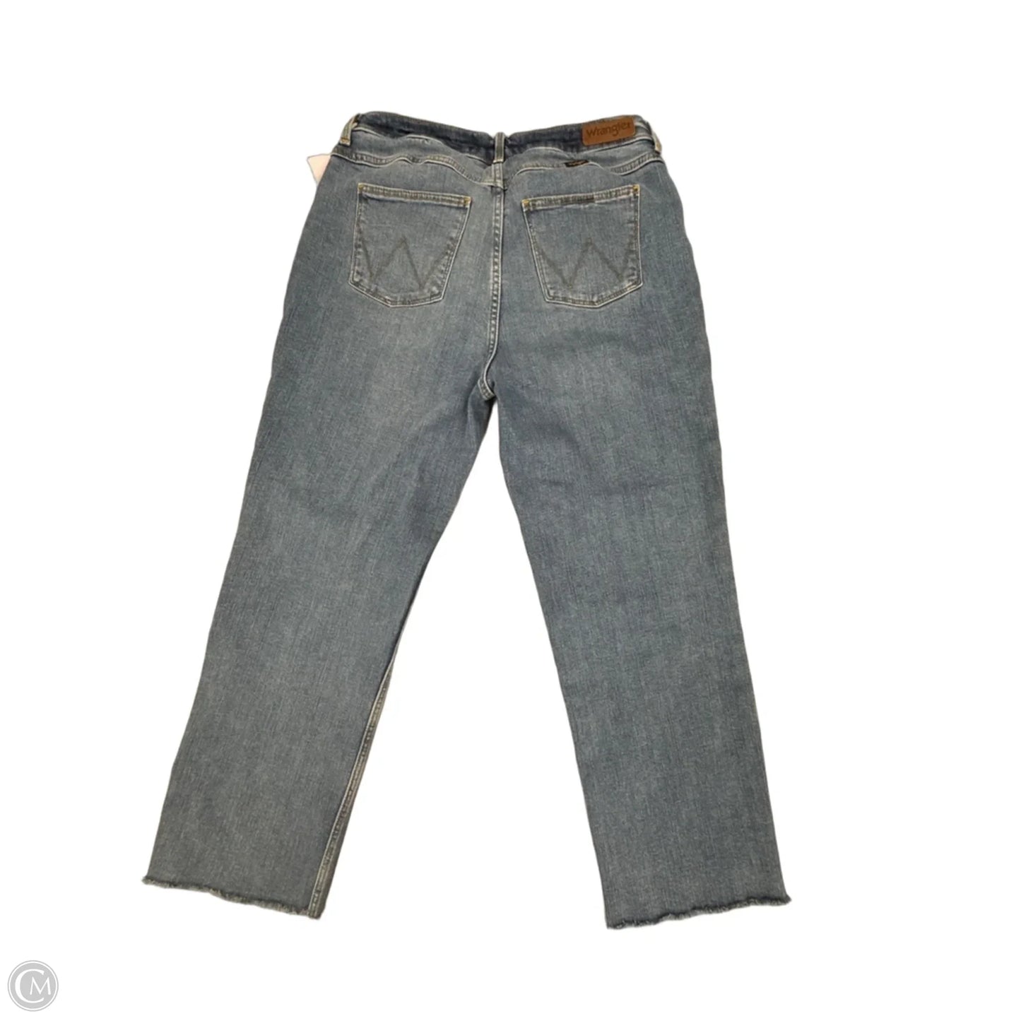 Jeans Straight By Wrangler In Blue Denim, Size: 8