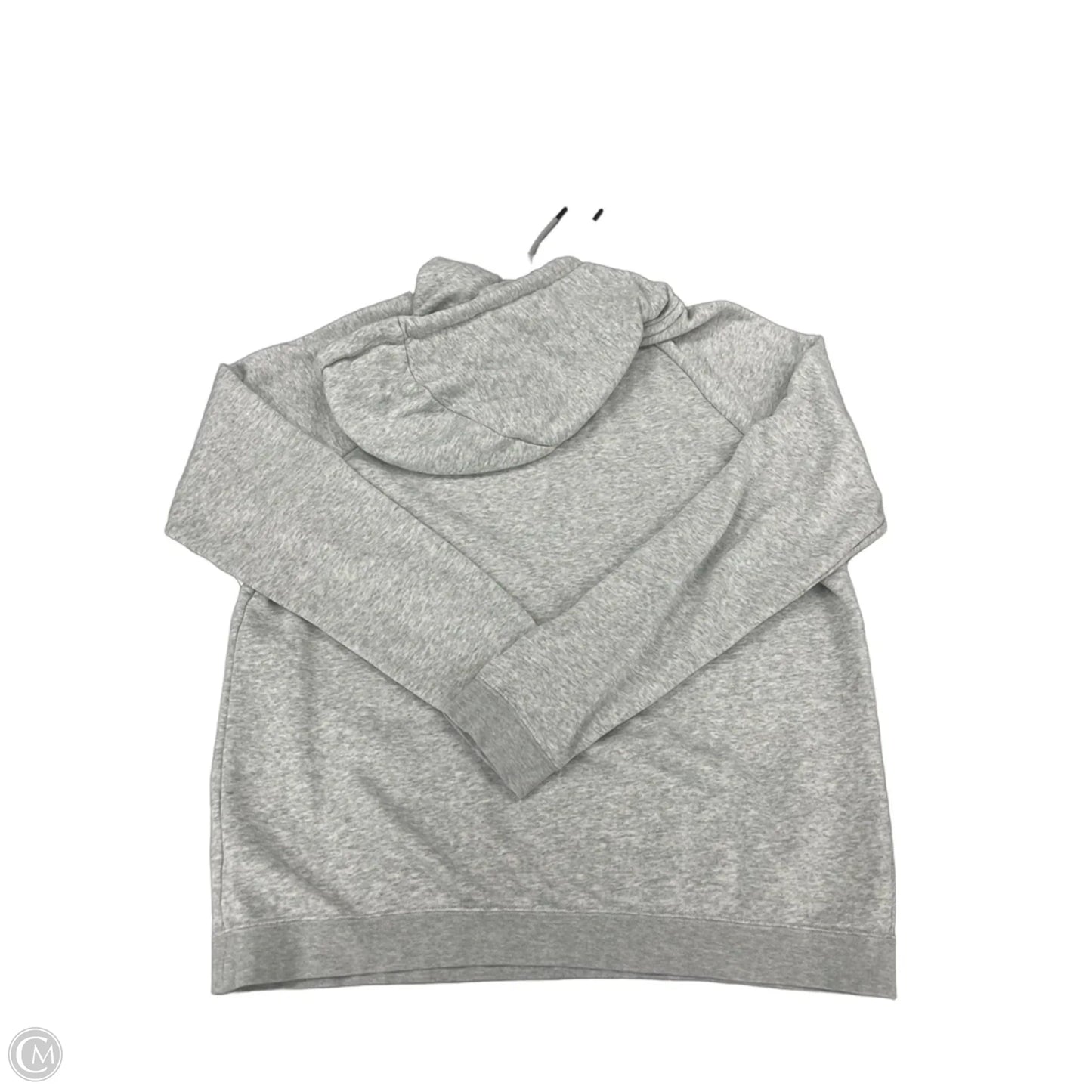 Sweatshirt Hoodie By Nike In Grey, Size: L