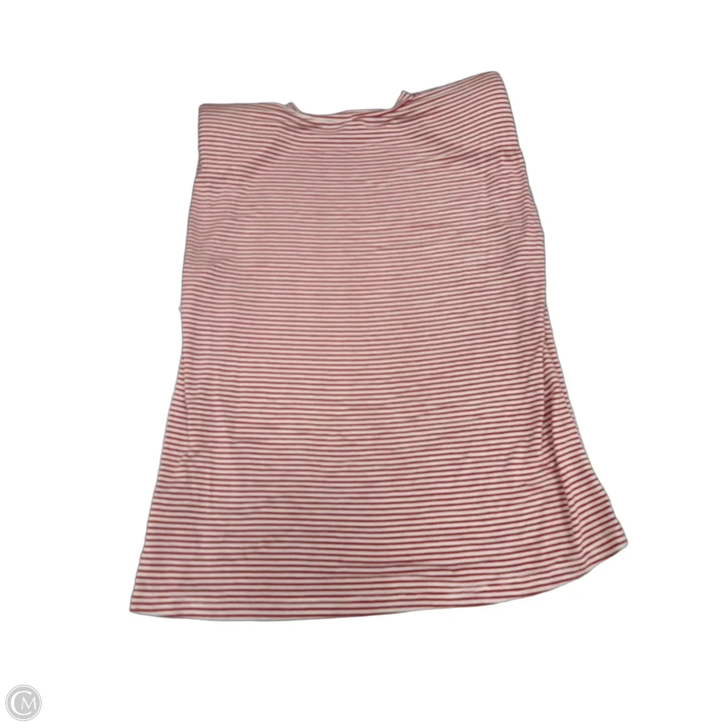 Top Sleeveless By Elan In Red & White, Size: S