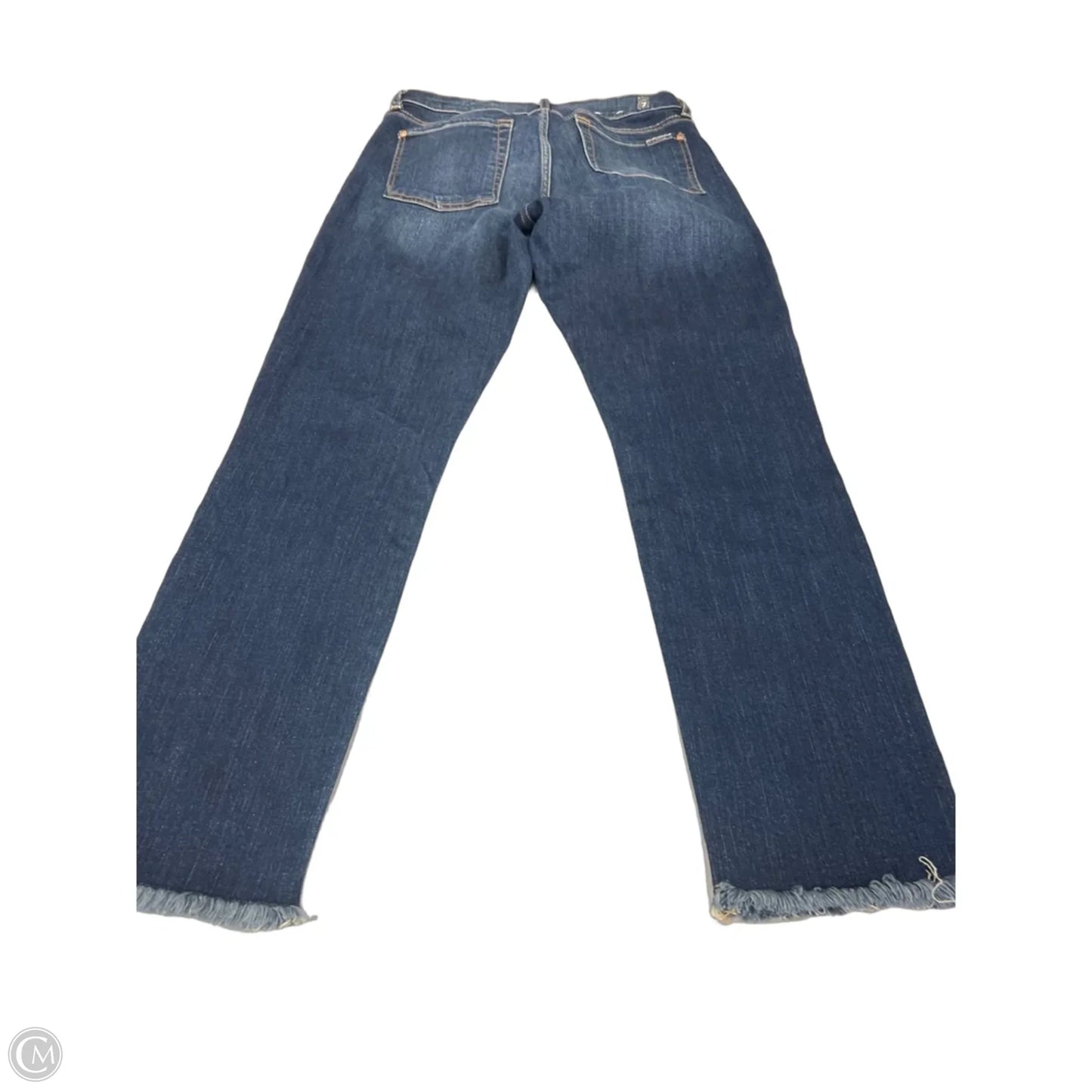 Jeans Straight By 7 For All Mankind In Blue Denim, Size: 8
