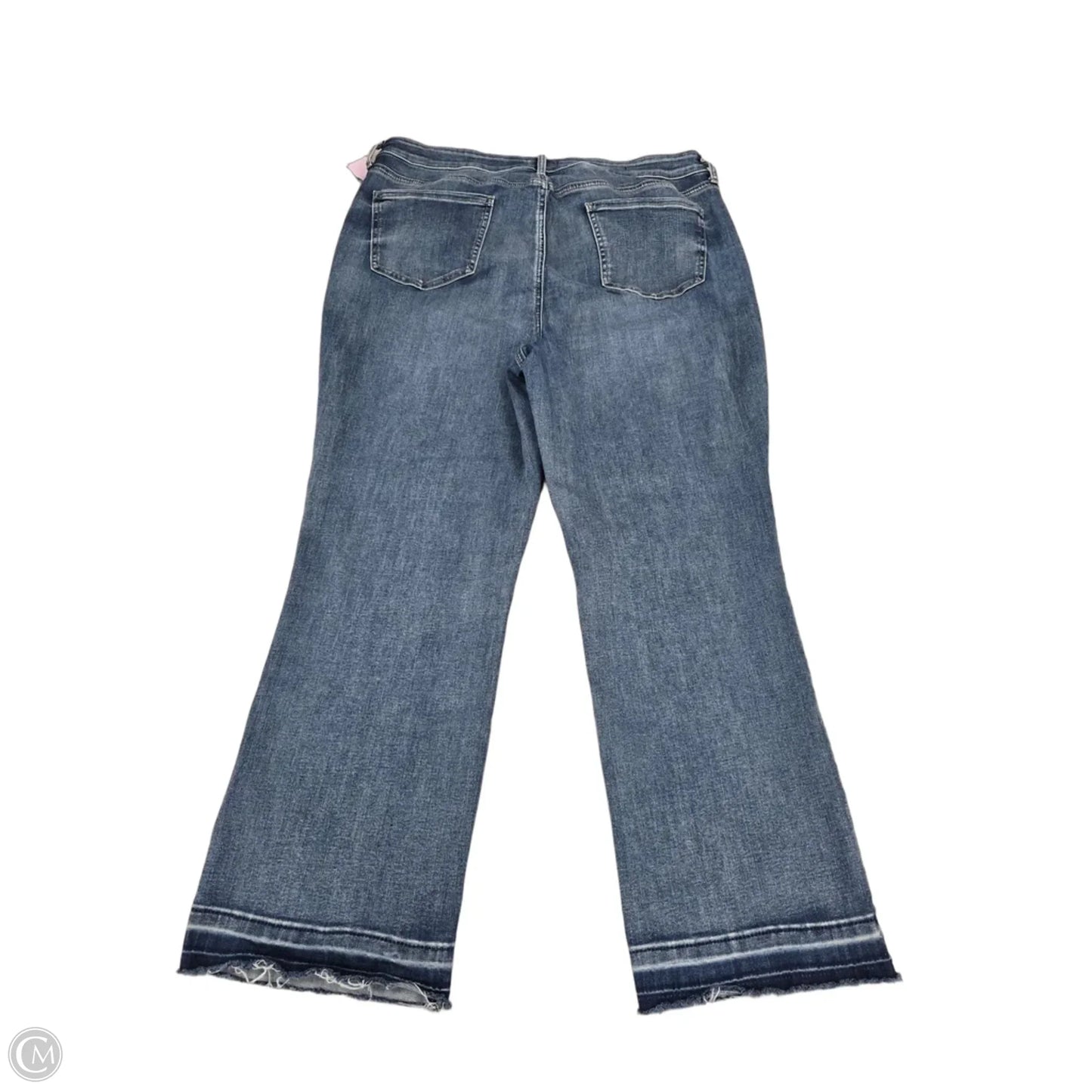 Jeans Straight By Not Your Daughters Jeans In Blue Denim, Size: 16