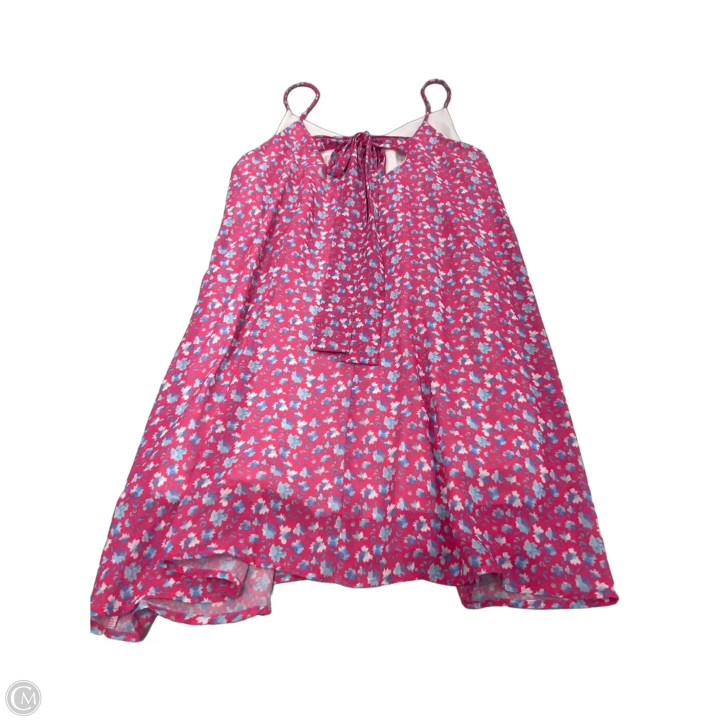 Dress Casual Short By Pink Lily In Blue & Pink, Size: L