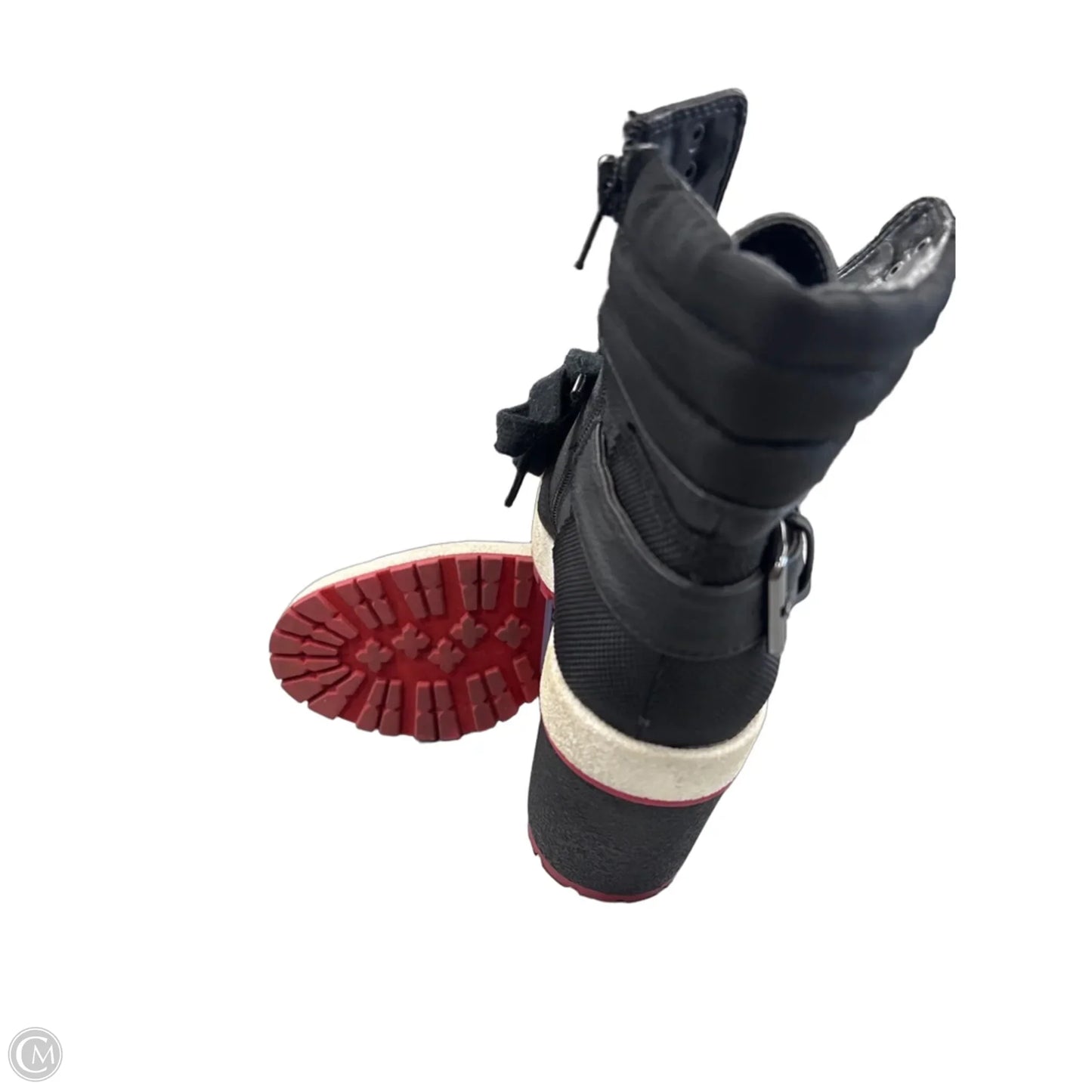 Boots Ankle Heels By Mix No 6 In Black, Size: 8