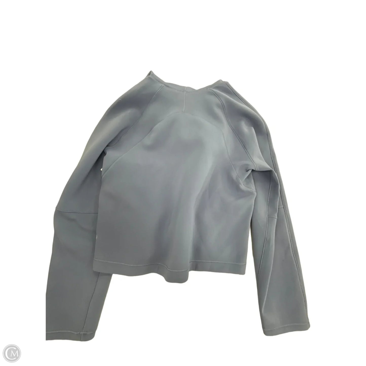 Athletic Top Long Sleeve Hoodie By Lululemon In Blue, Size: 4