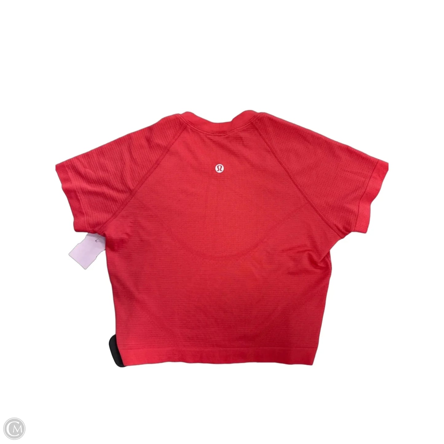 Athletic Top Short Sleeve By Lululemon In Pink, Size: 4