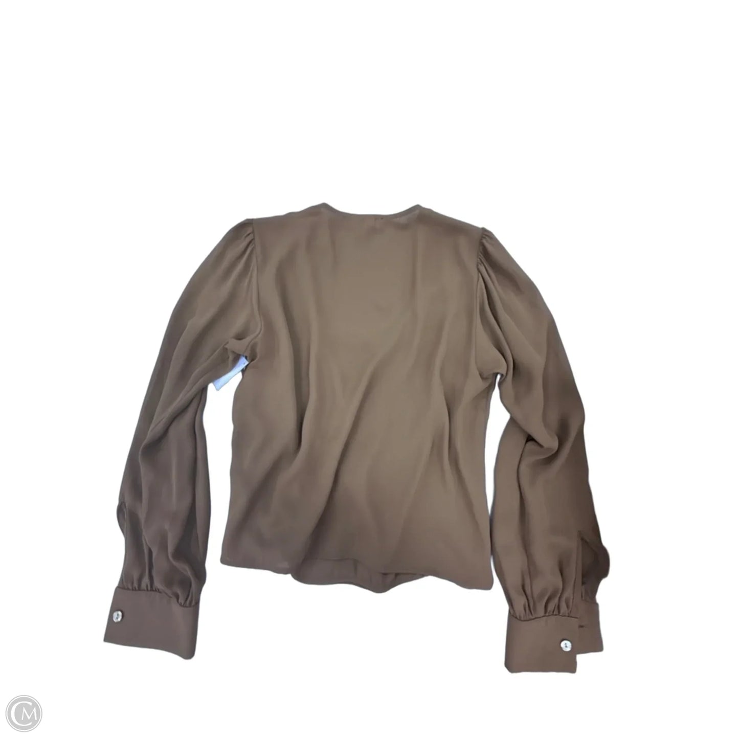 Top Long Sleeve By Karen Kane In Brown, Size: S