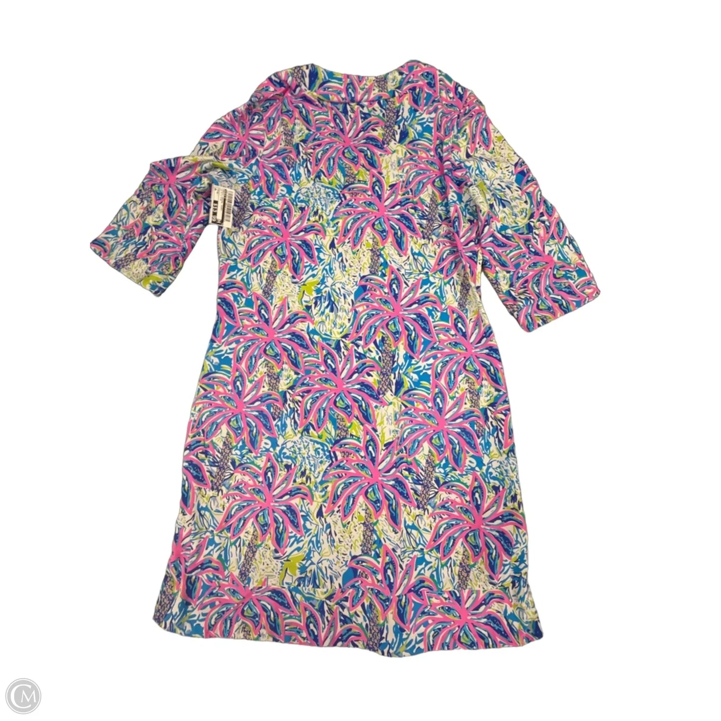 Dress Casual Short By Lulu B In Blue & Pink, Size: M