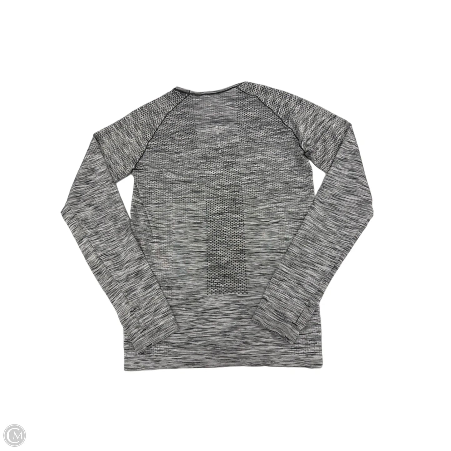 Athletic Top Long Sleeve Crewneck By Nike In Grey, Size: S