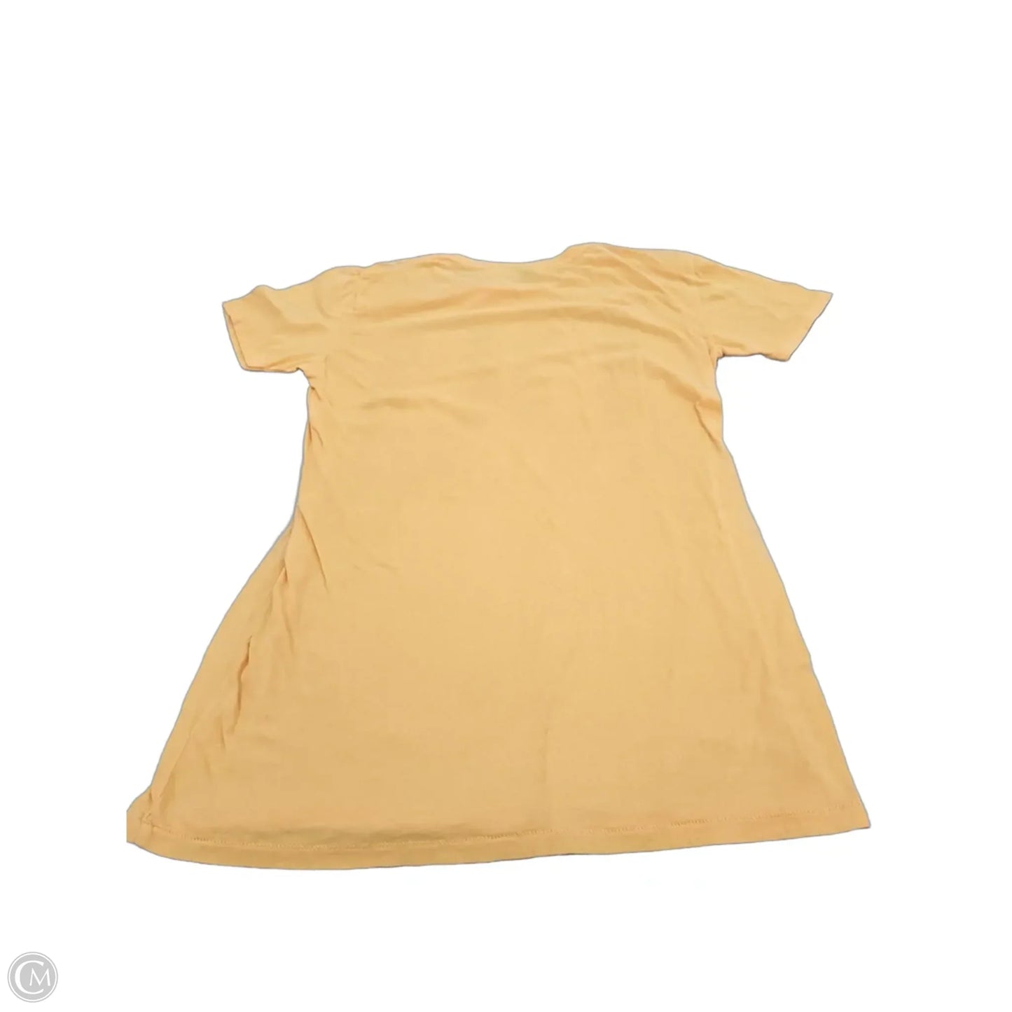 Top Short Sleeve By Cme In Yellow, Size: Xl