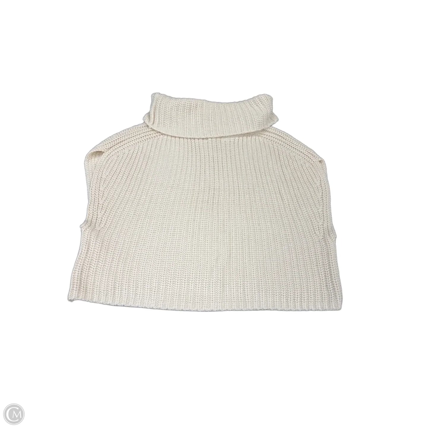 Vest Sweater By 525 In Cream, Size: M