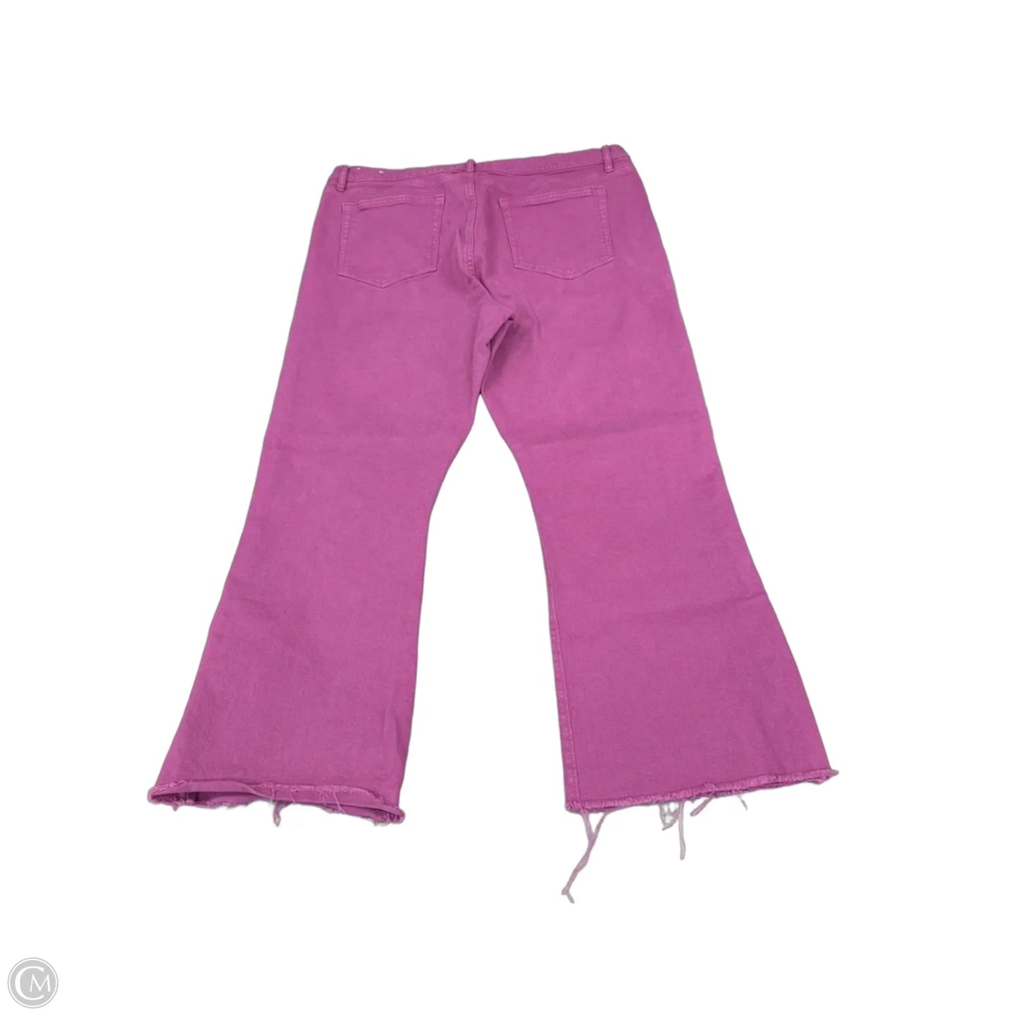 Jeans Flared By Loft In Purple Denim, Size: 14