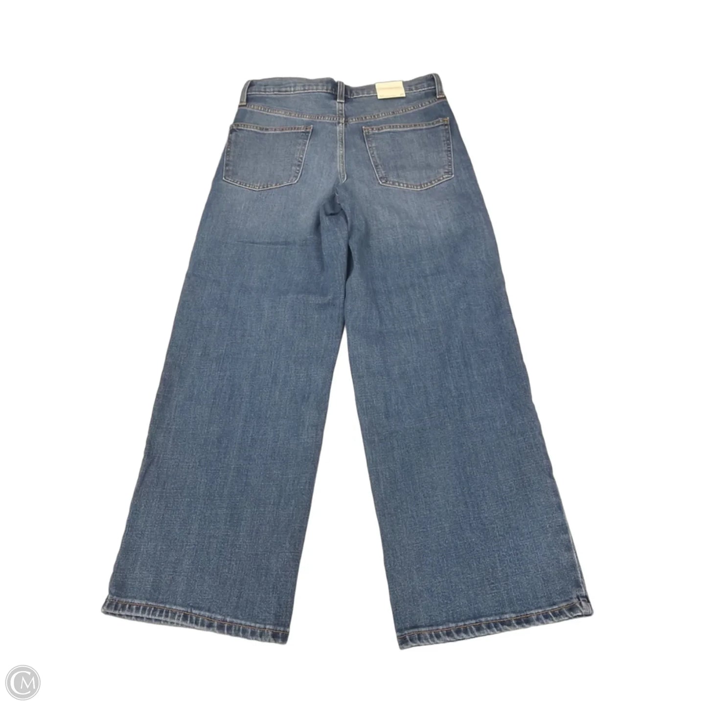 Jeans Straight By Banana Republic In Blue Denim, Size: 4