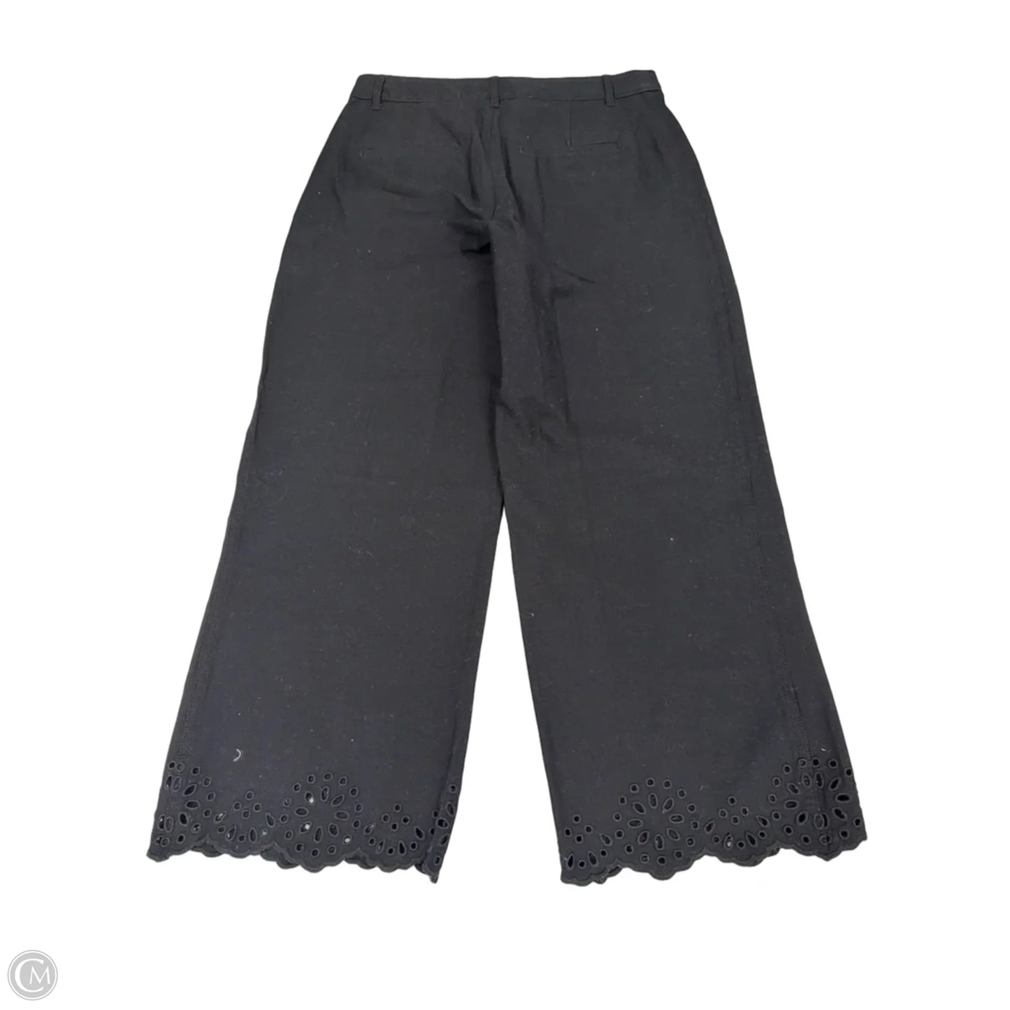 Jeans Wide Leg By Loft In Black Denim, Size: 2