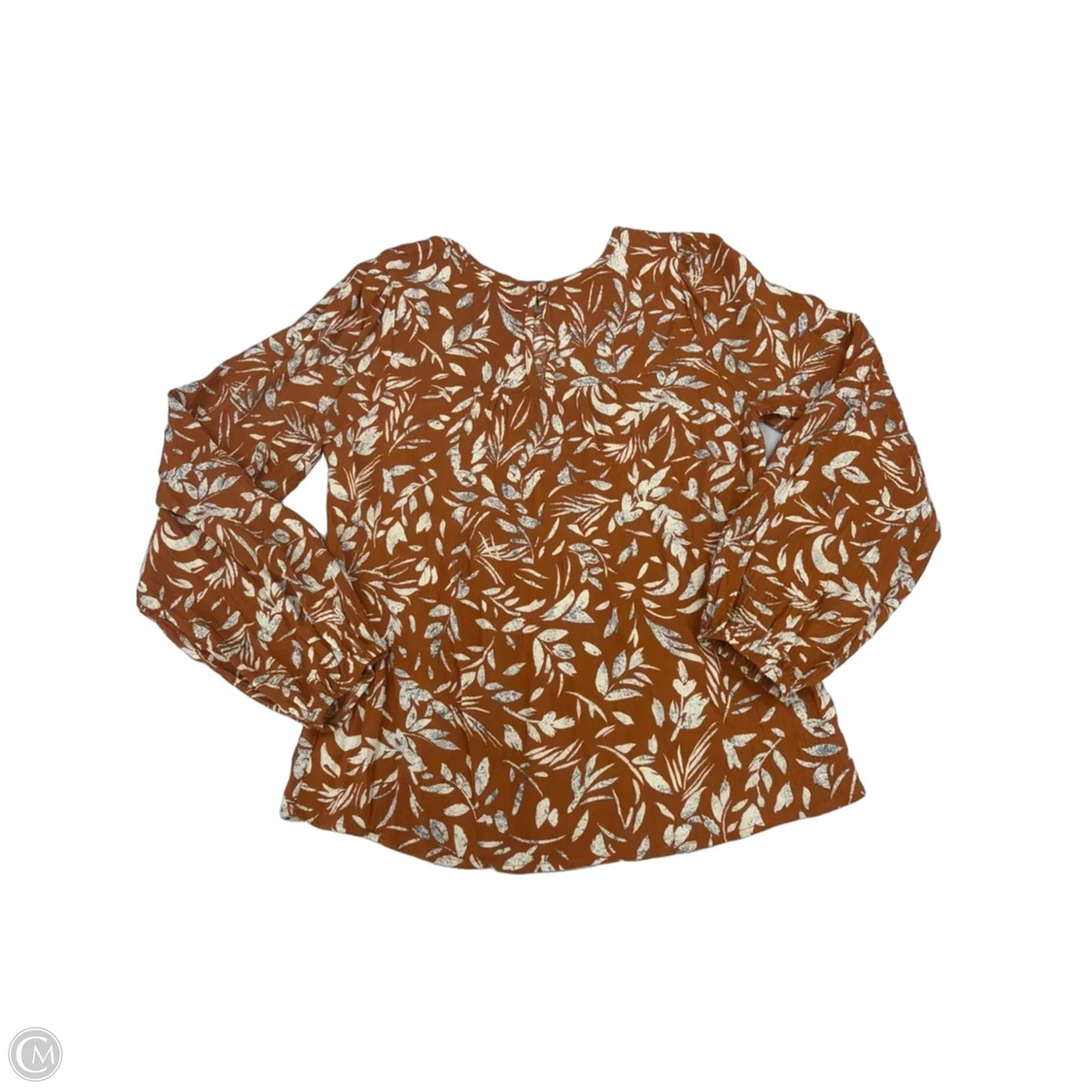 Top Long Sleeve By Ps Kate In Orange, Size: S