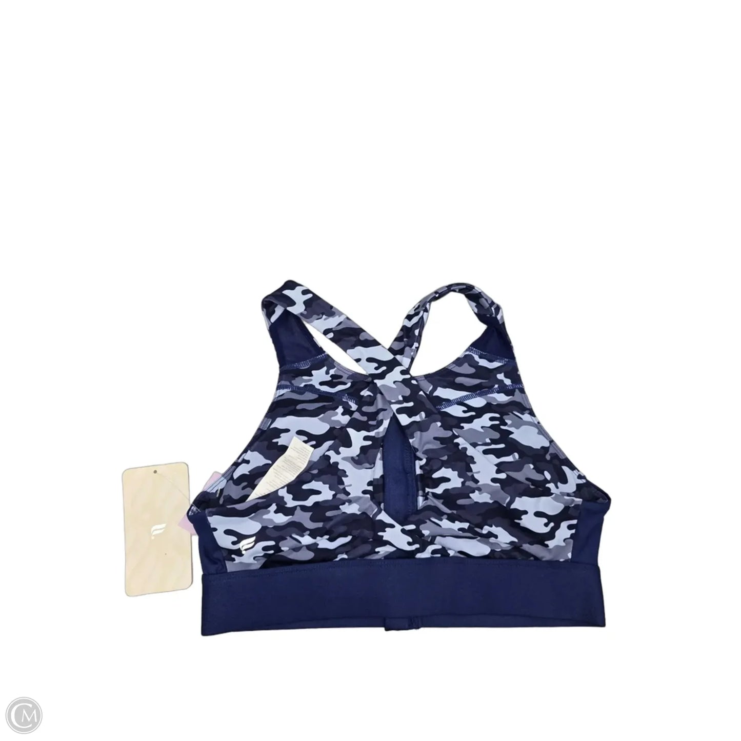 Athletic Bra By Fabletics In Camouflage Print, Size: L