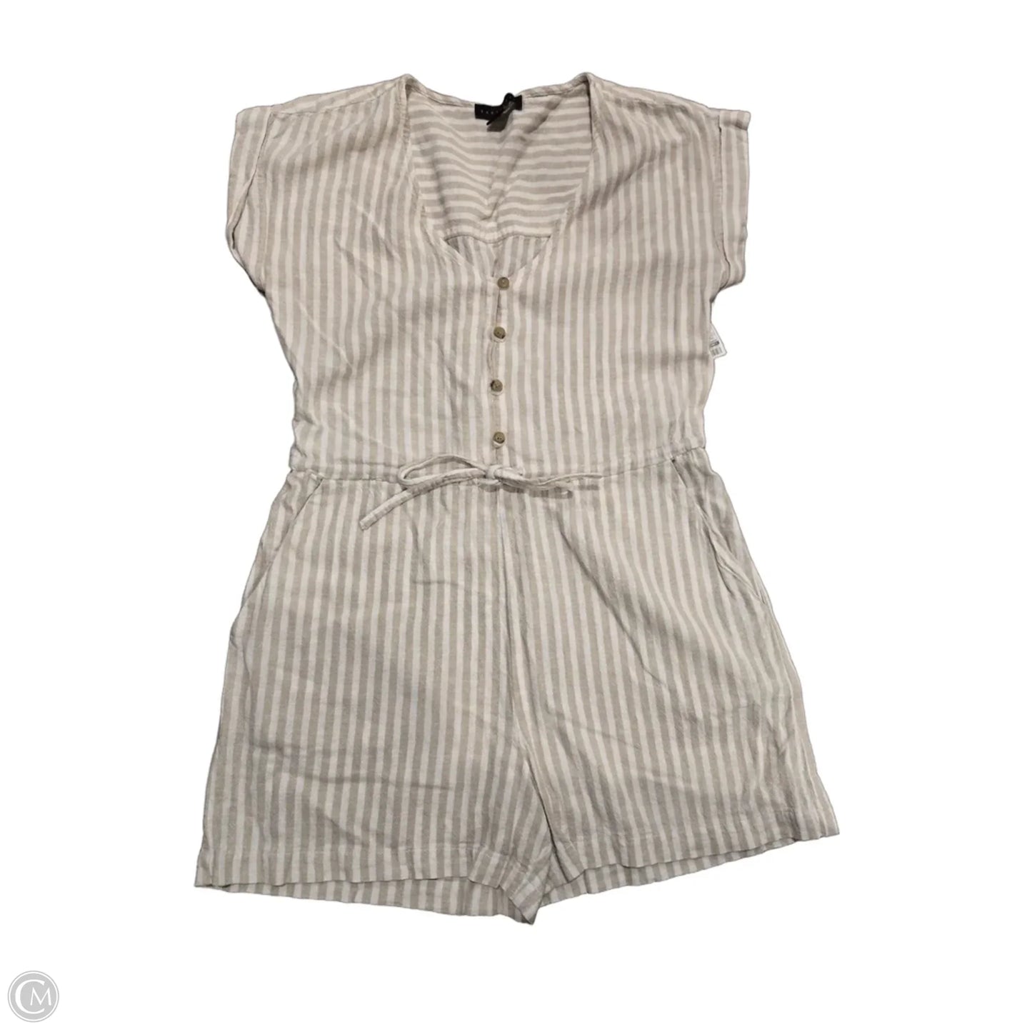 Romper By Sanctuary In Tan & White, Size: S