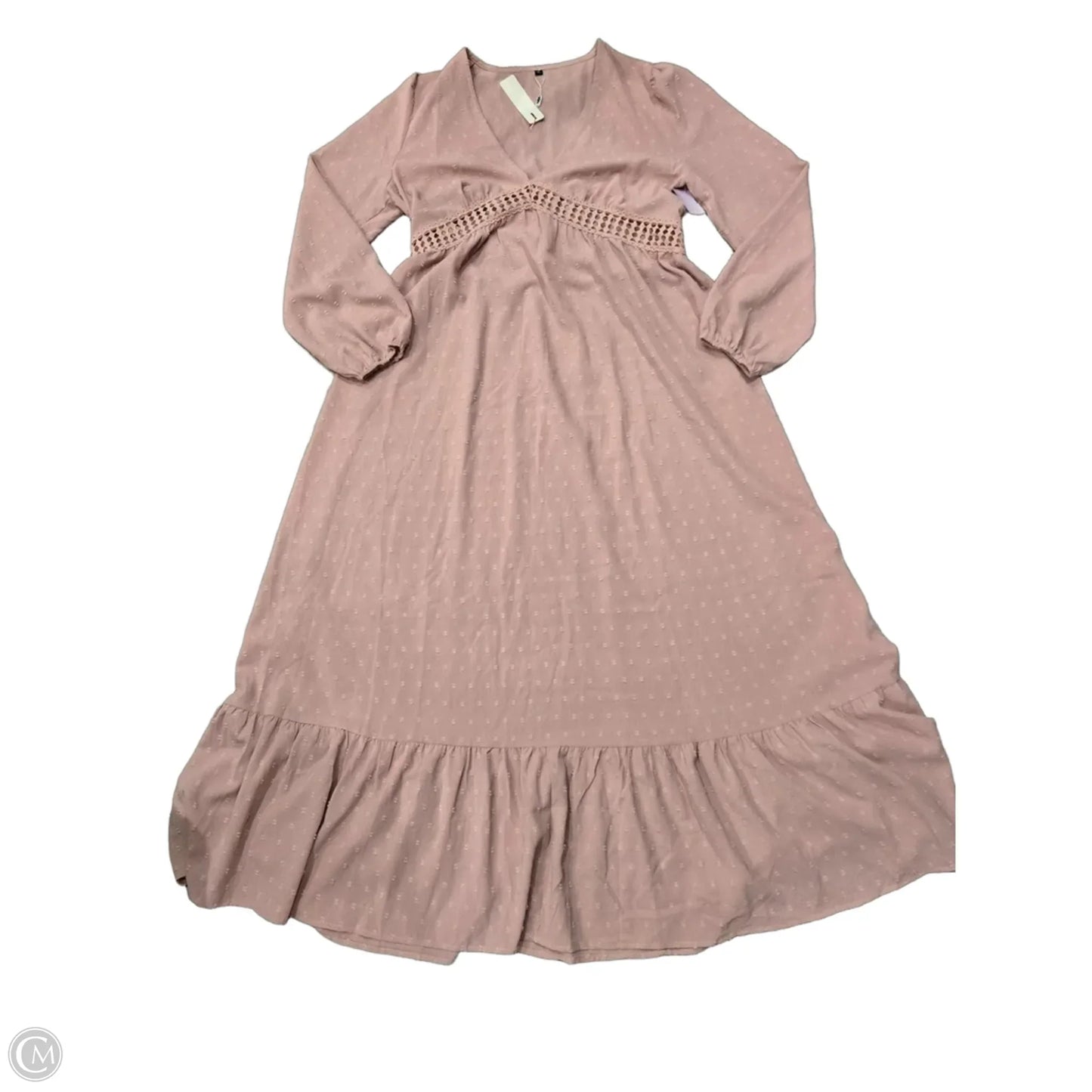 Dress Casual Maxi By Cme In Pink, Size: Xl