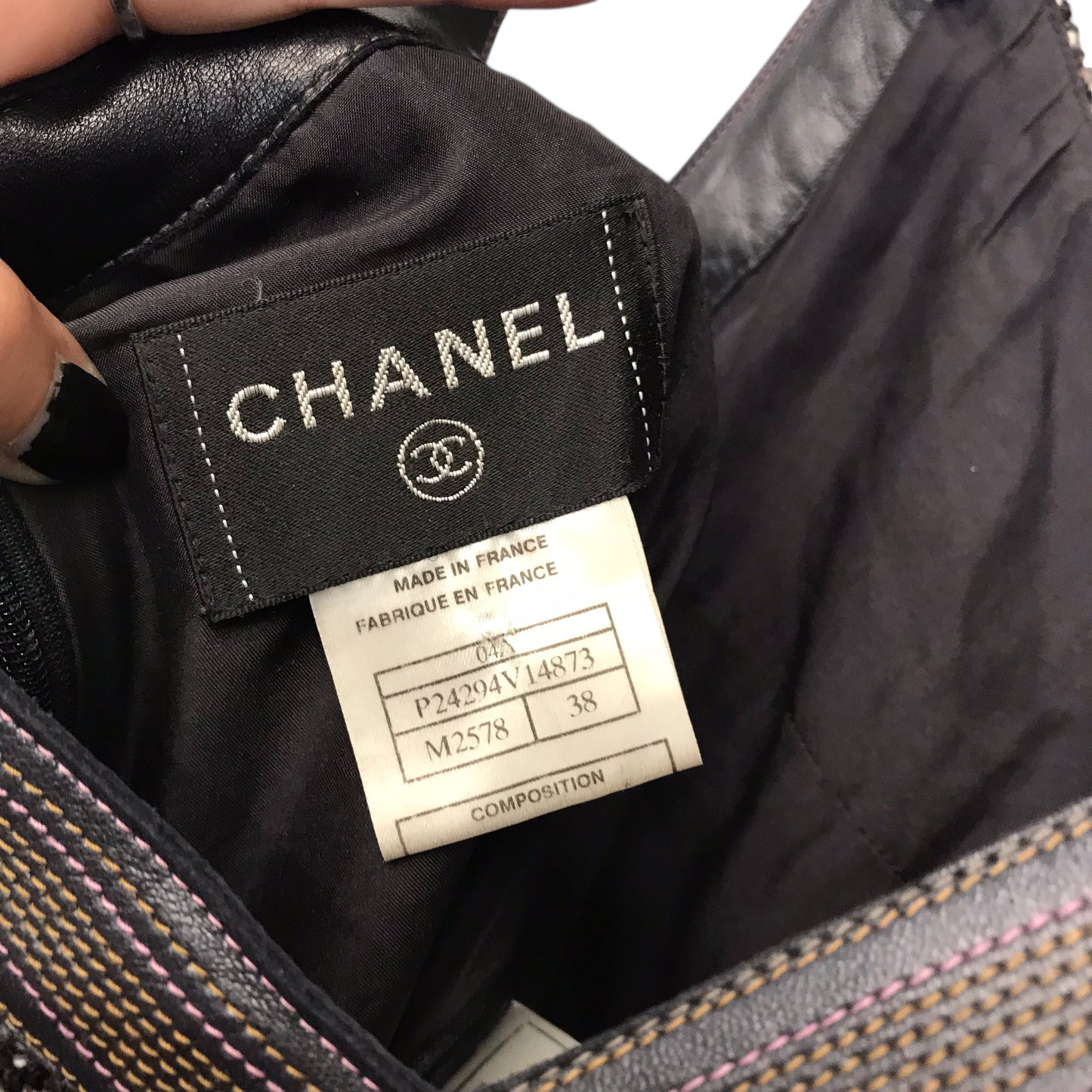 Dress Luxury Designer By Chanel In Multi, Size:S