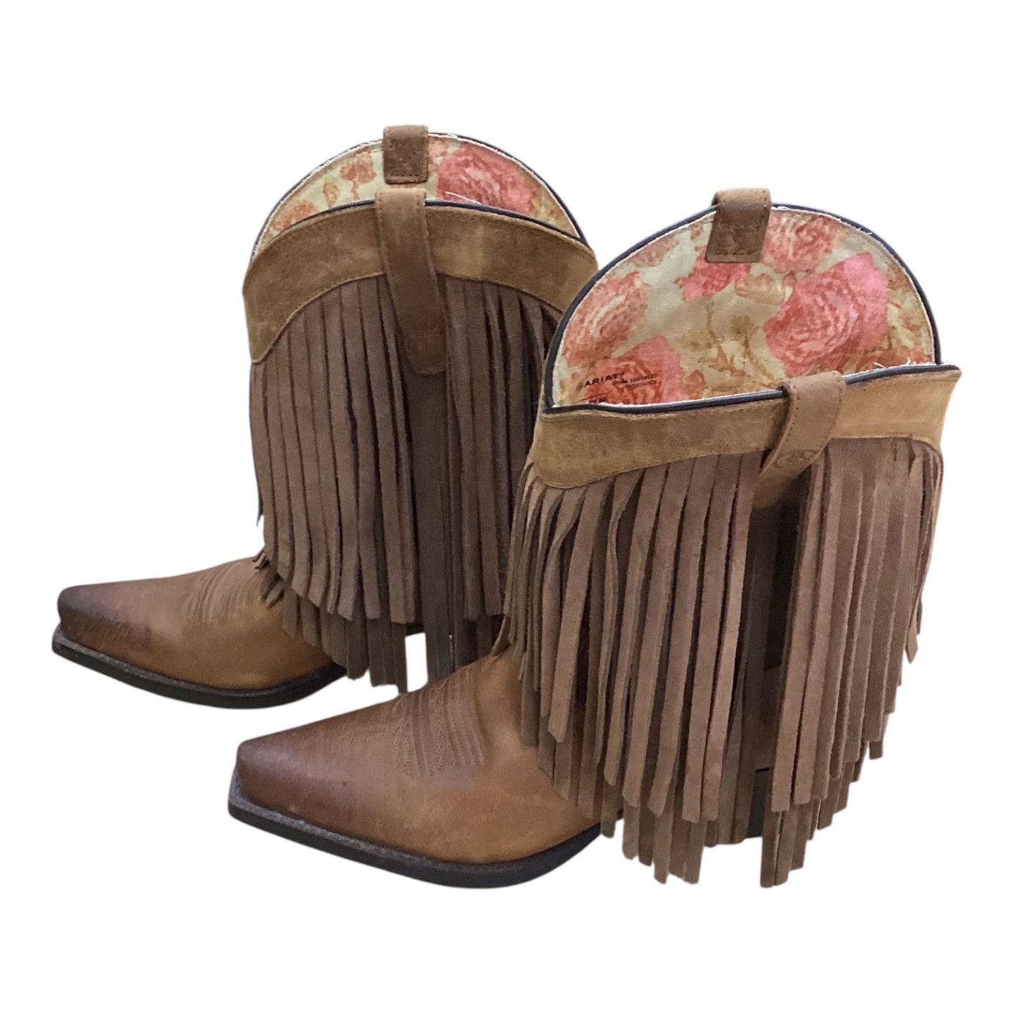 Boots Western By Ariat In Brown, Size:8