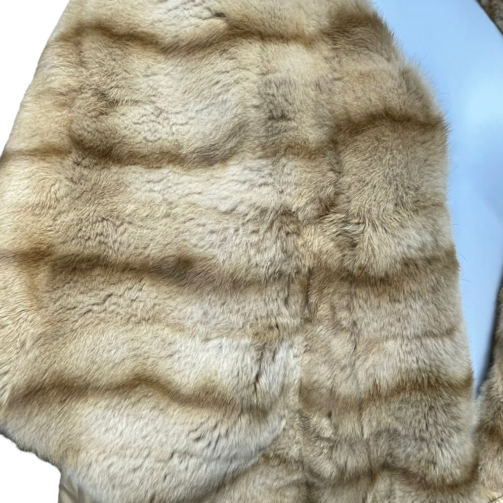 Coat Luxury Designer By Fendi In Tan, Size: M