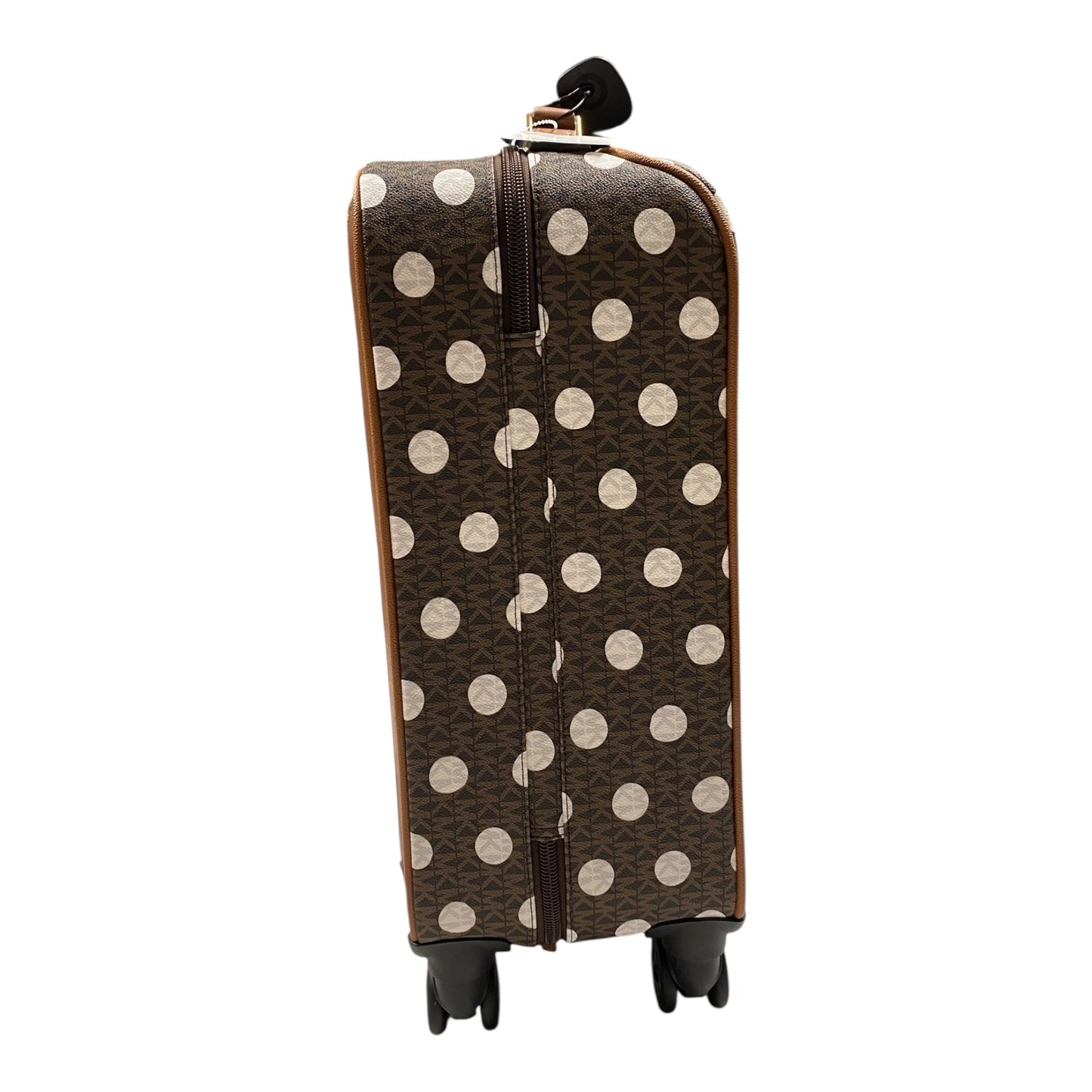 Luggage Designer By Michael Kors In Polkadot Pattern, Size:Large