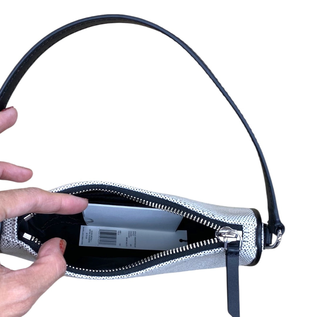 Handbag Luxury Designer By Marc Jacobs In Black & Grey, Size:Small