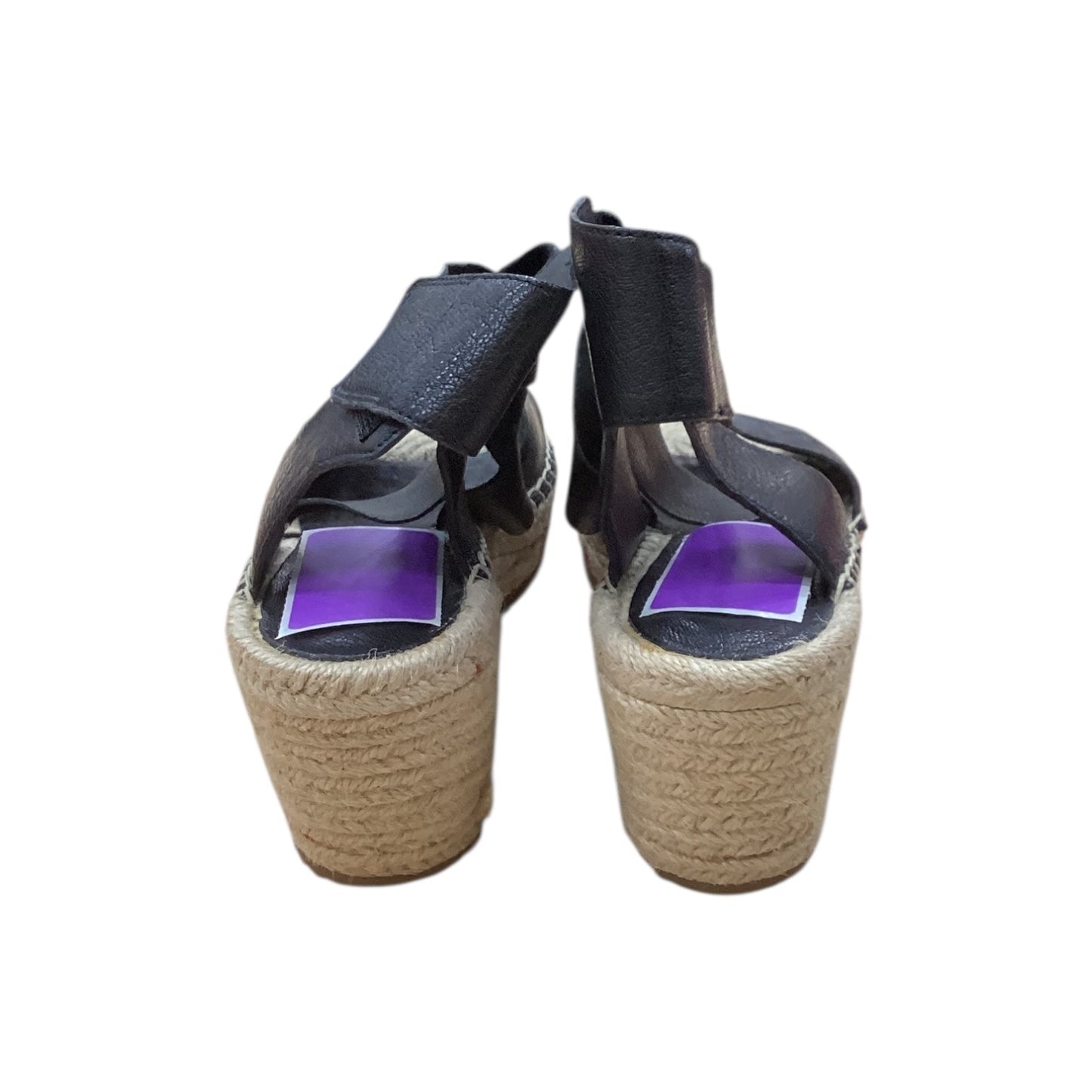 Sandals Heels Wedge By Eileen Fisher In Black, Size:6