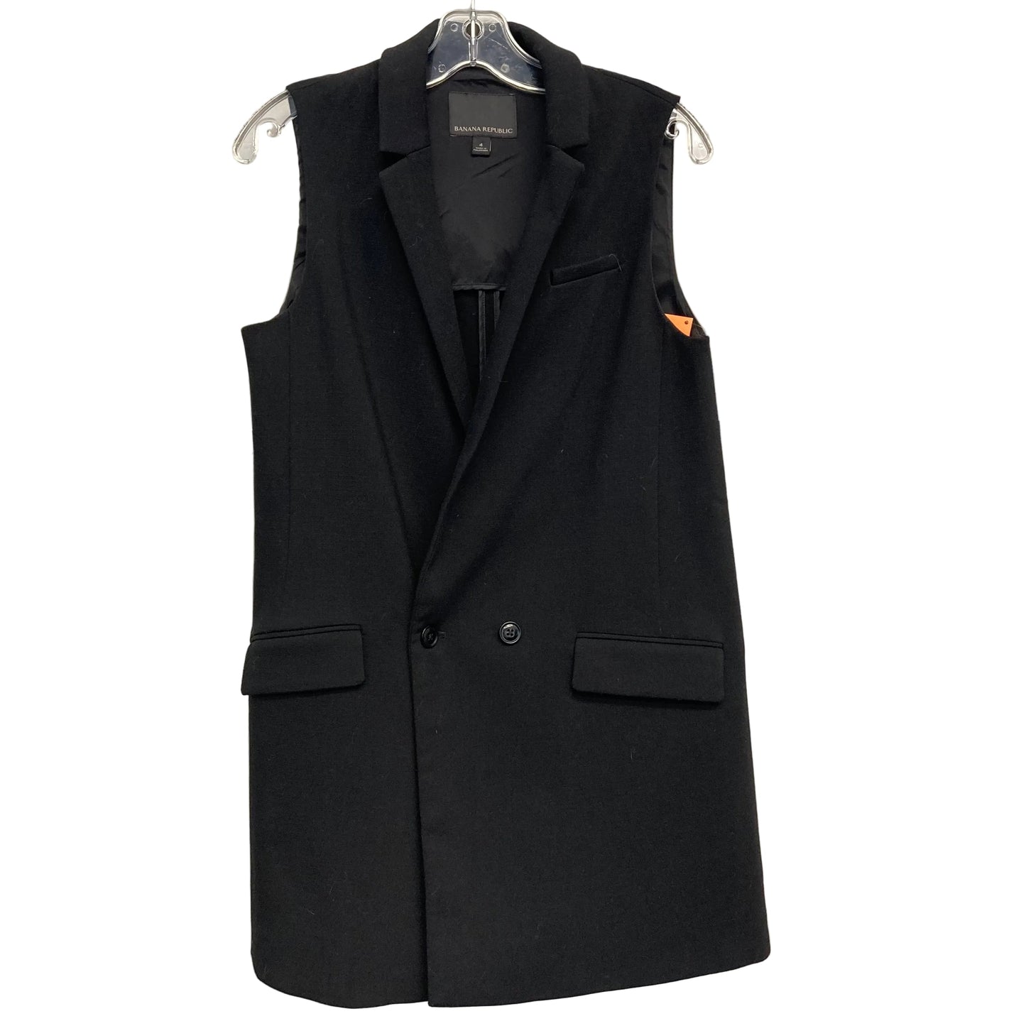 Vest Other By Banana Republic In Black, Size:S