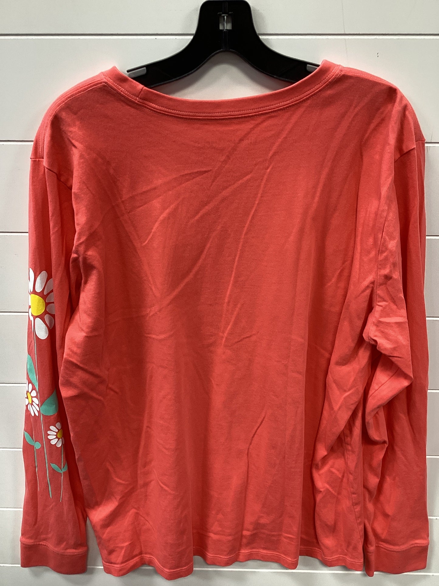 Top Ls By Life Is Good In Orange, Size:1X